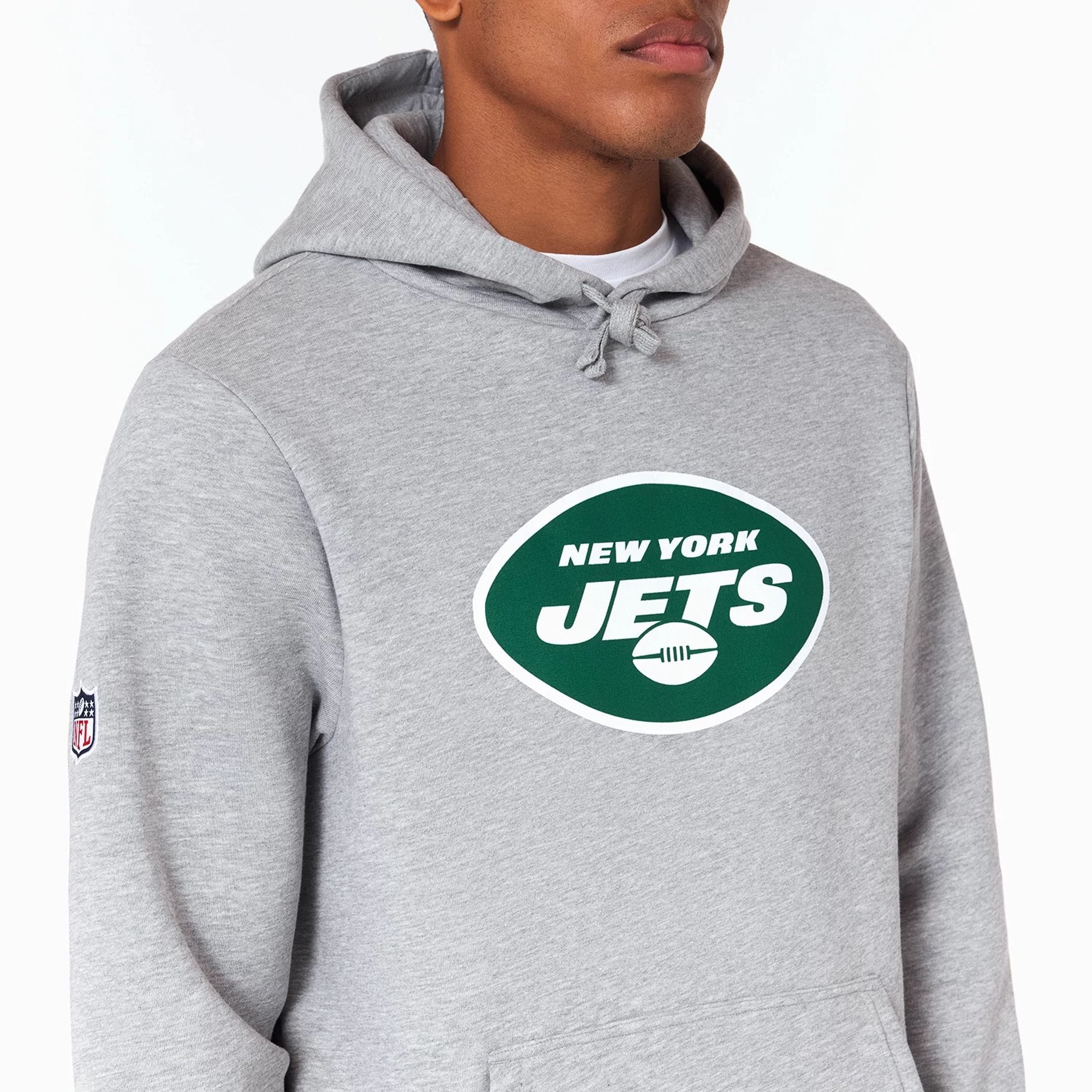 New York Jets NFL Grey Pullover Hoodie - Image 2