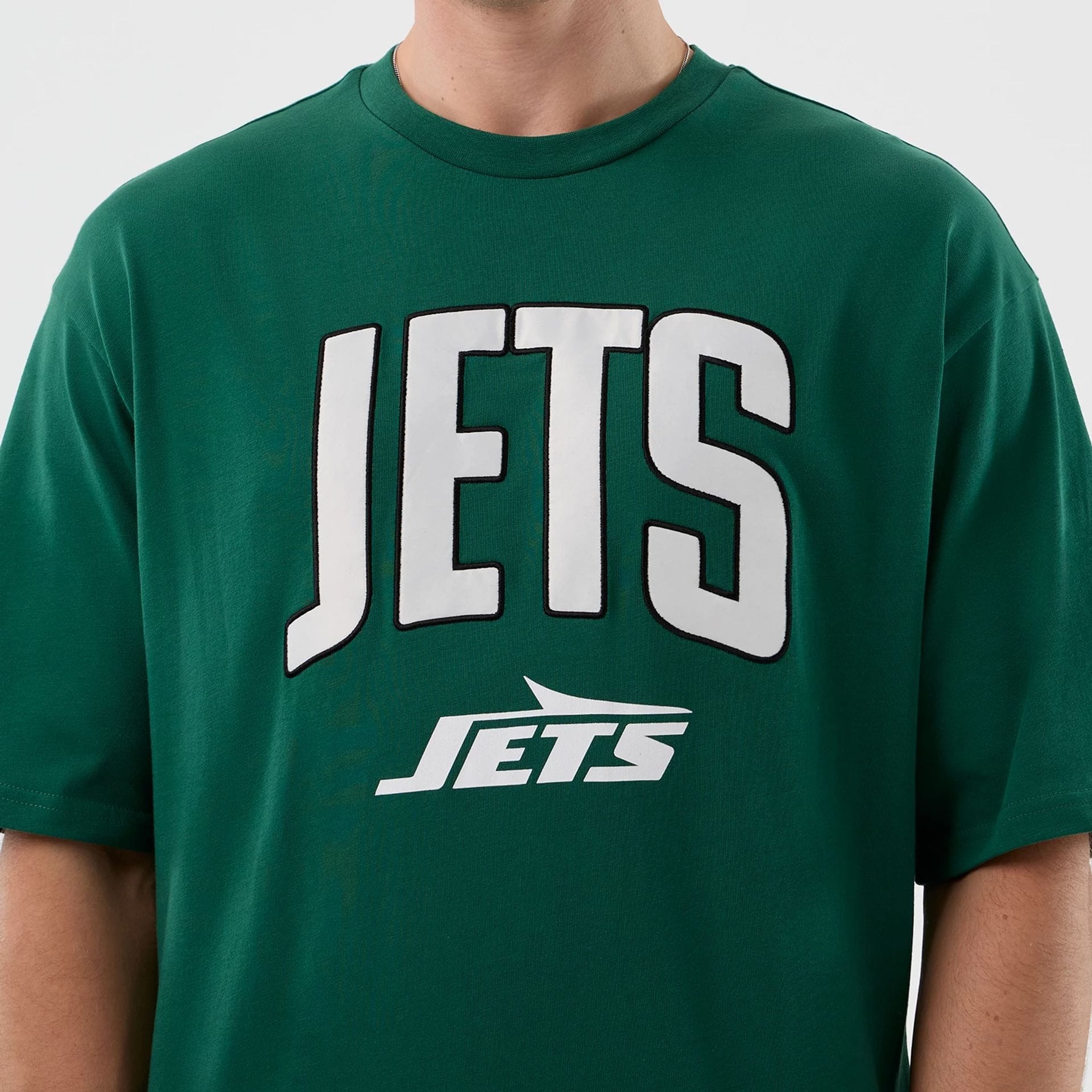 New York Jets NFL International Series Games Green Oversized T-Shirt - Image 3