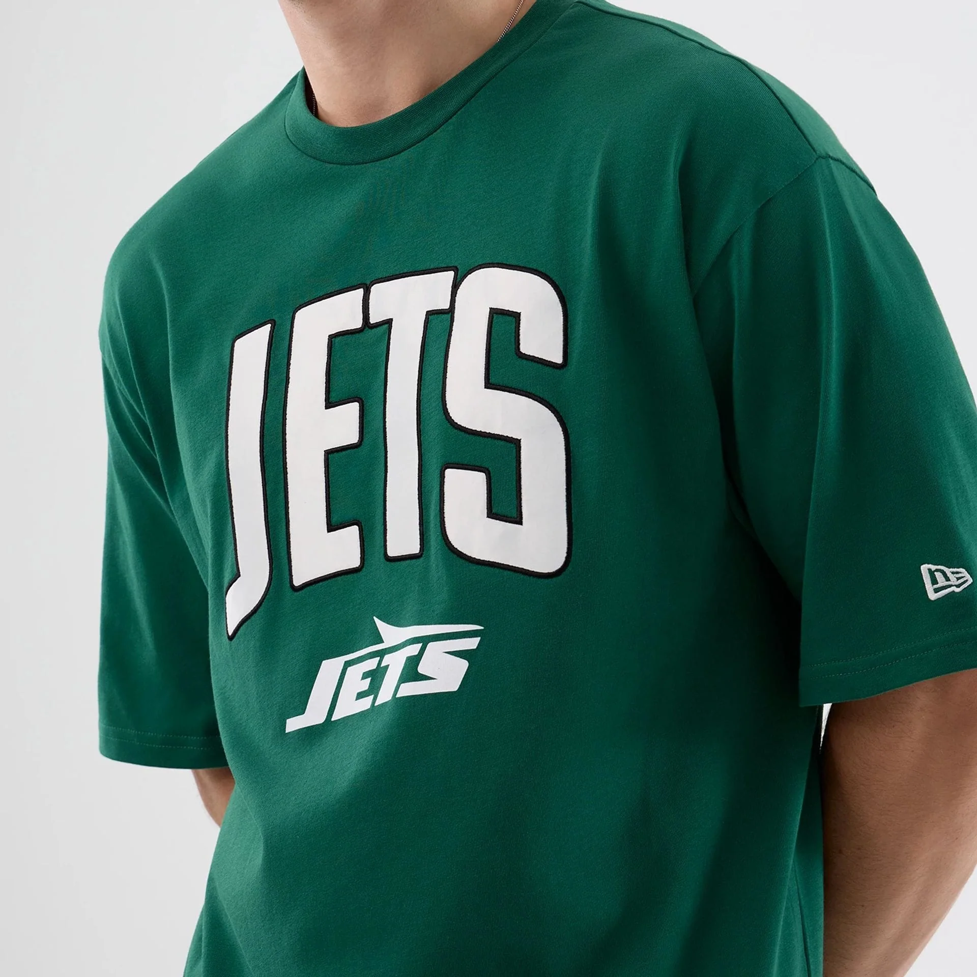 New York Jets NFL International Series Games Green Oversized T-Shirt - Image 5