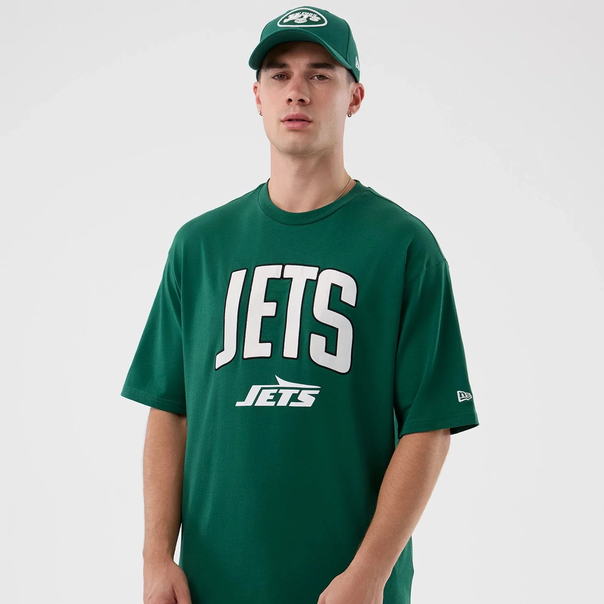 New York Jets NFL International Series Games Green Oversized T-Shirt - Image 6