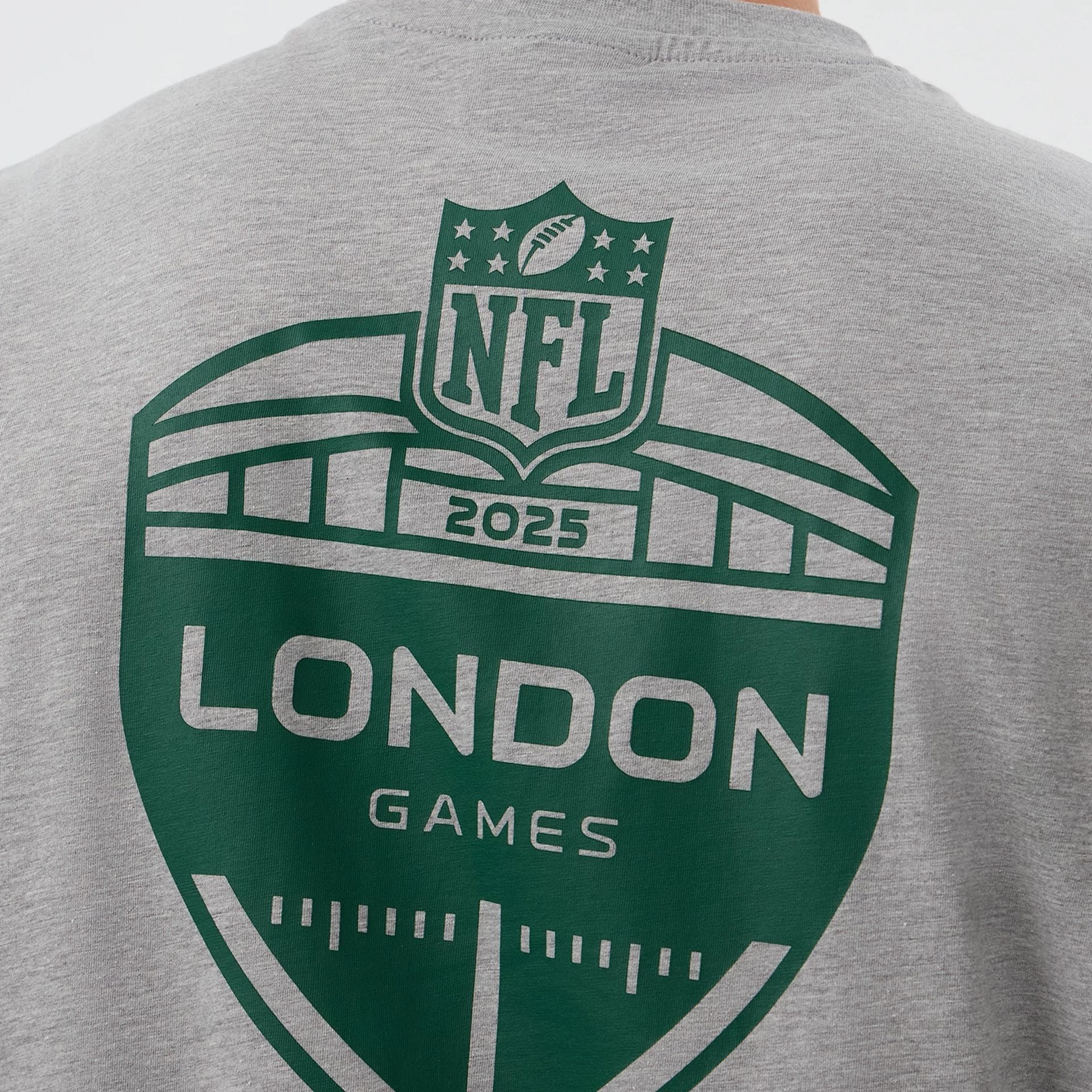 New York Jets NFL International Series Games Grey Oversized T-Shirt - Image 4