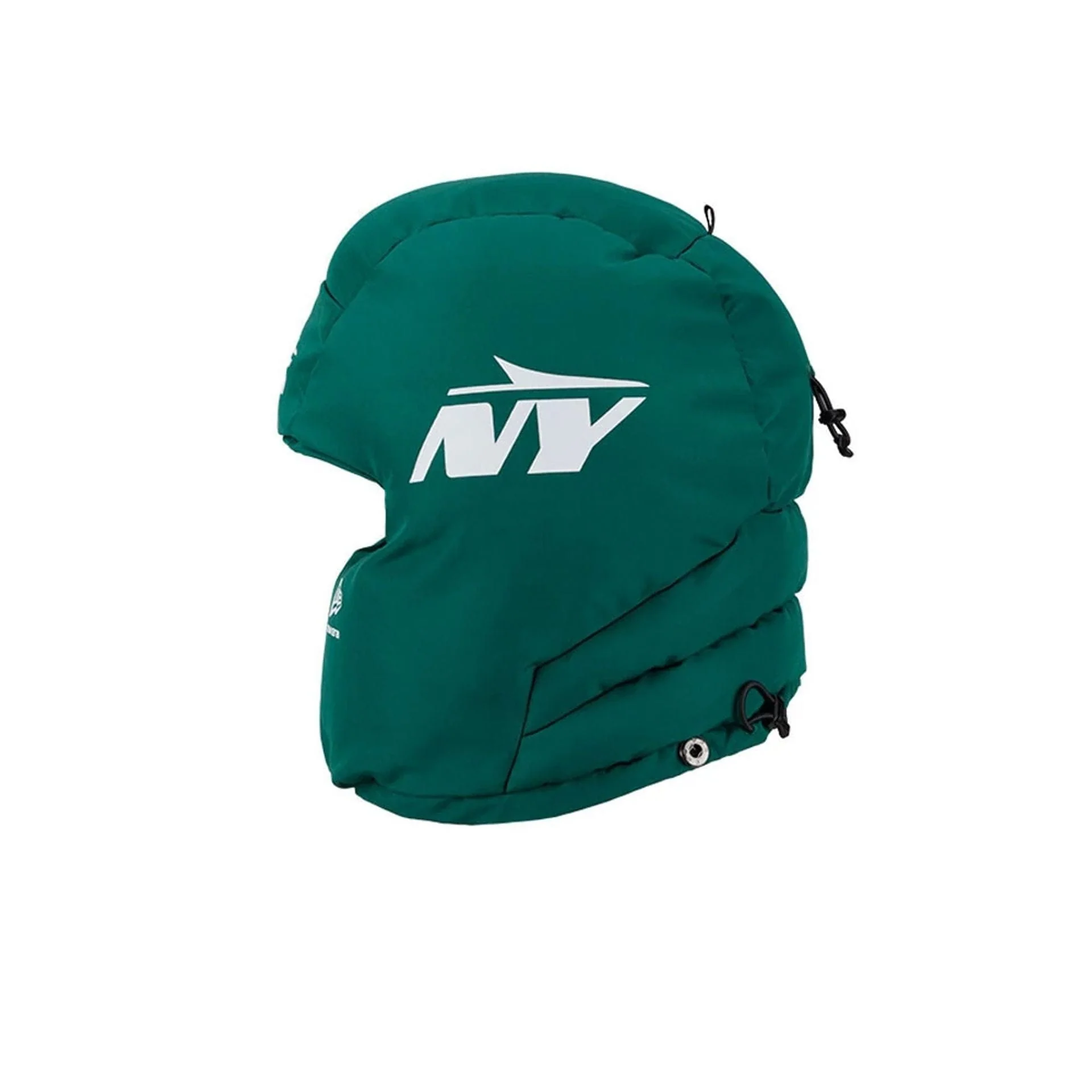 New York Jets NFL Puffer Helmet Green Trapper Hat - Image 4
