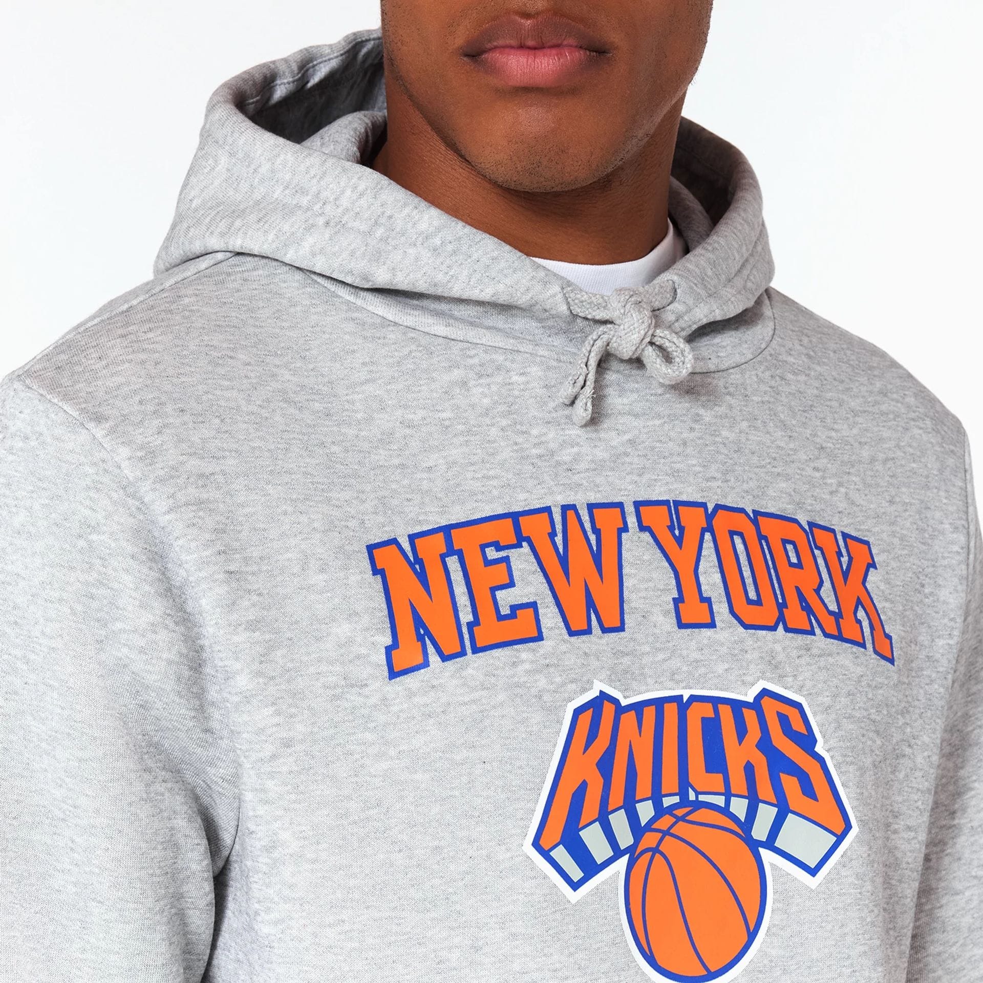 New York Knicks NBA Grey Pullover Hoodie - Image 3
