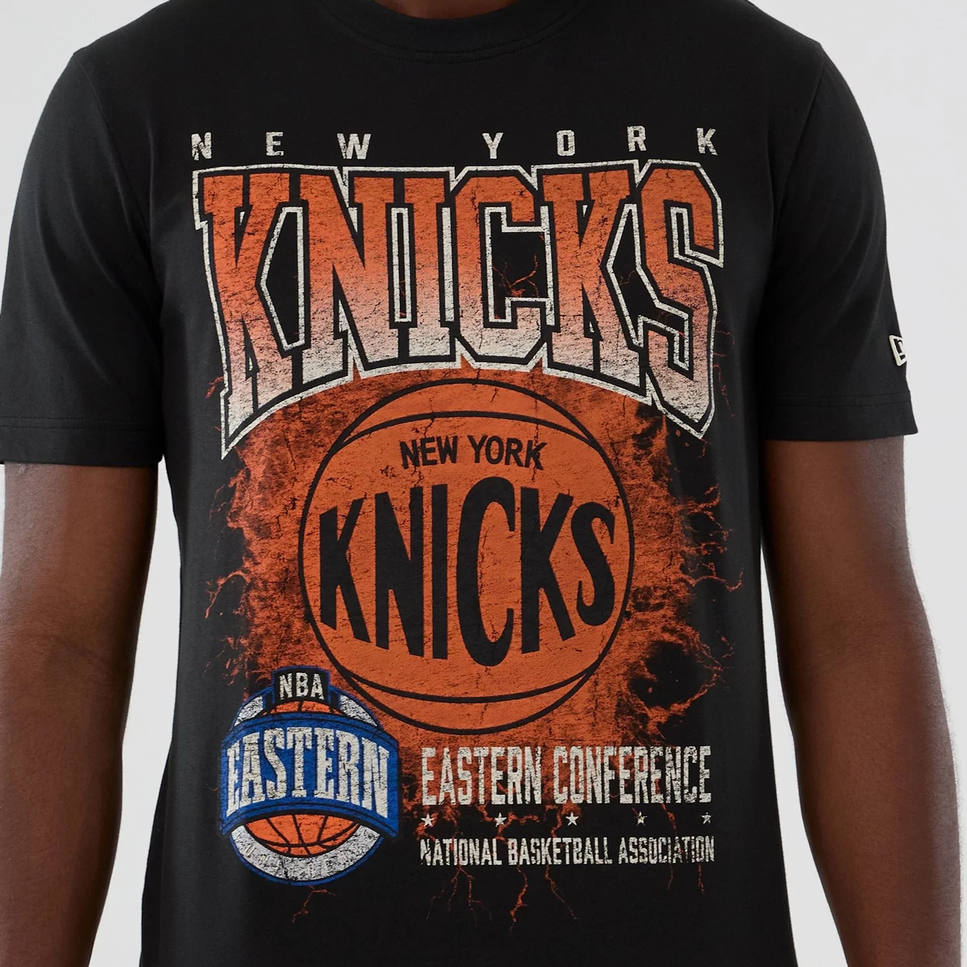 New York Knicks NBA Hardwood Classic Black T-Shirt - Image 3