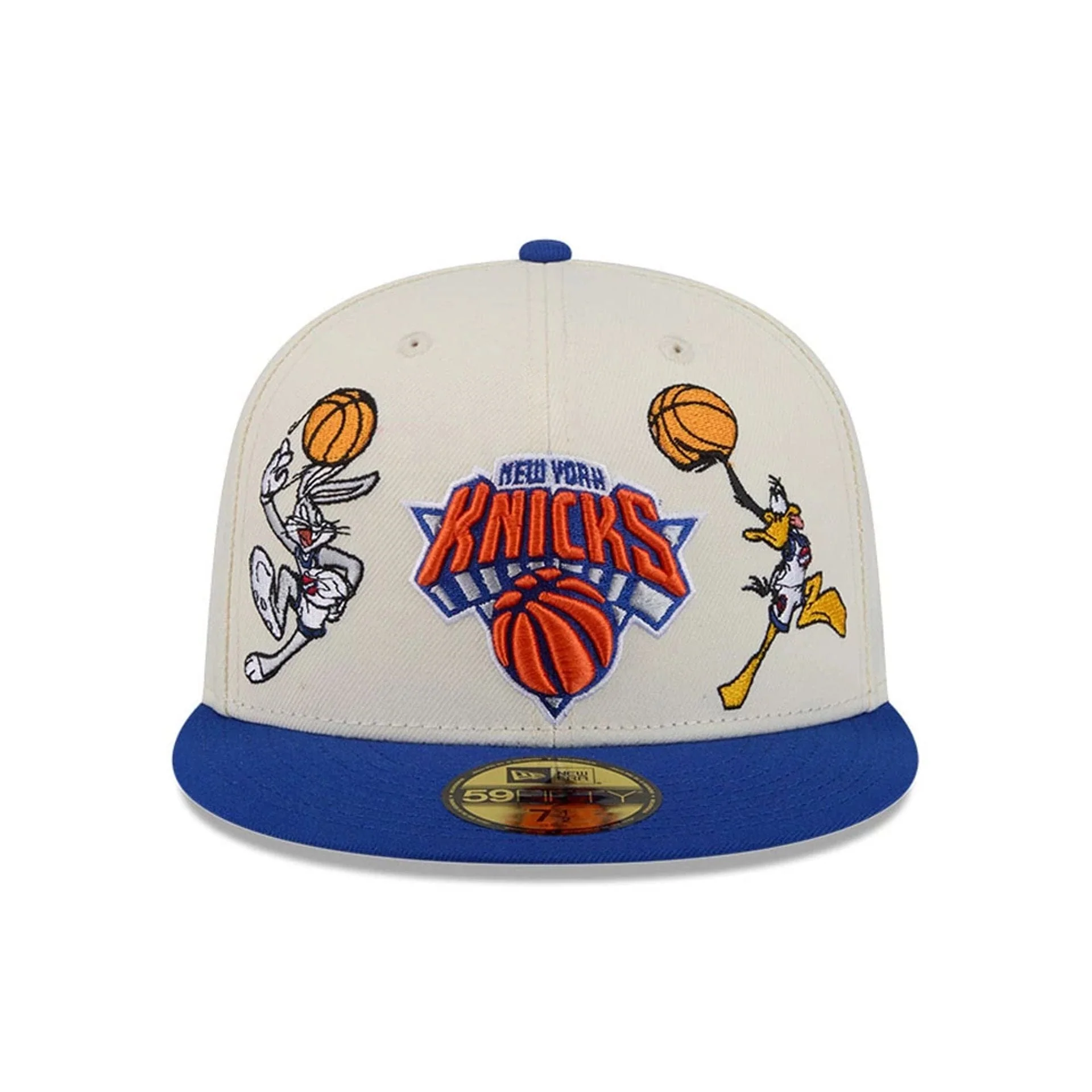 New York Knicks Space Jam Tune Squad White 59FIFTY Fitted Cap - Image 3