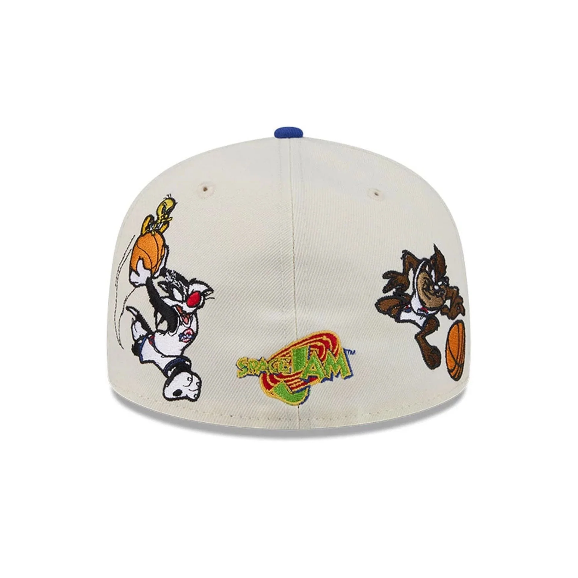 New York Knicks Space Jam Tune Squad White 59FIFTY Fitted Cap - Image 5