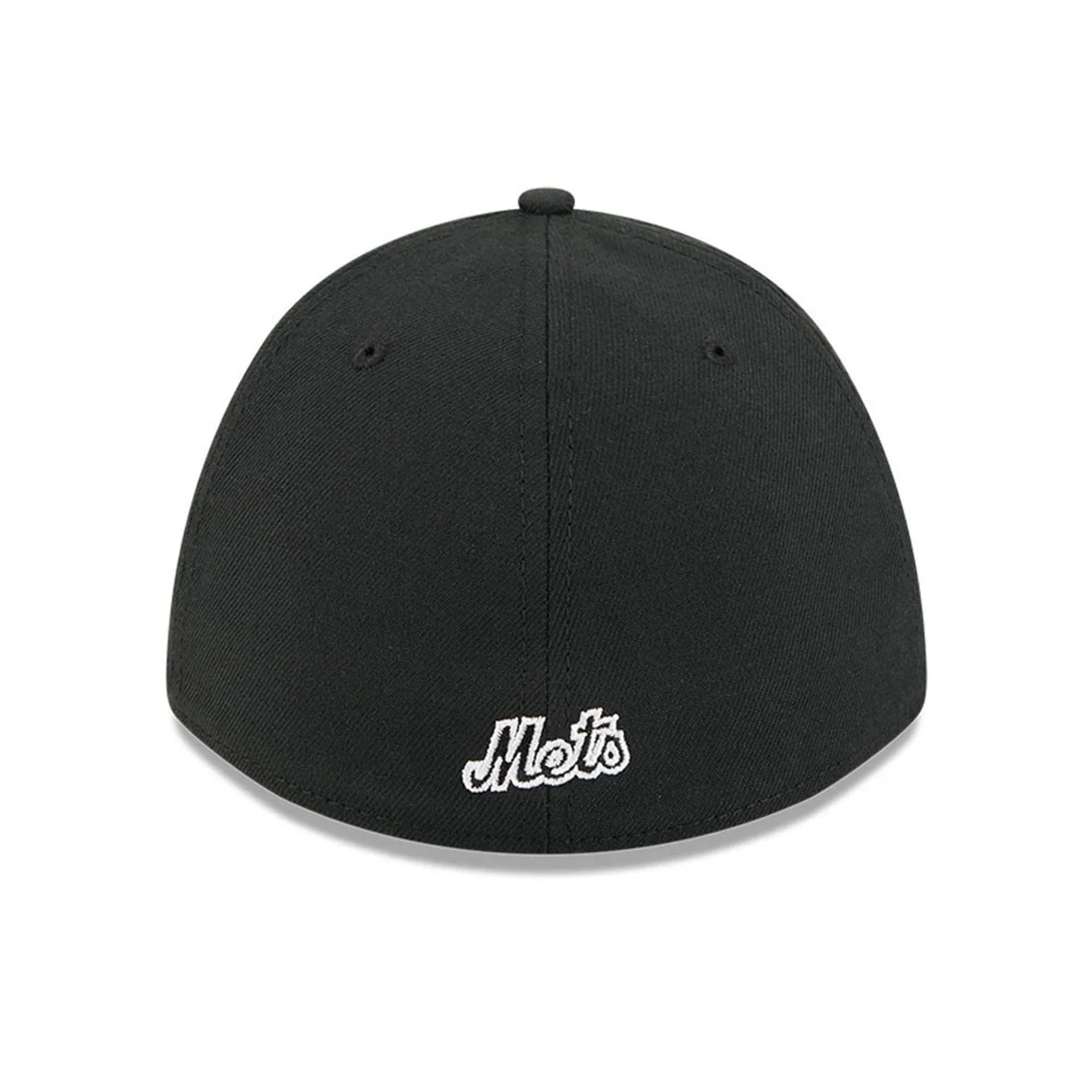 New York Mets MLB Black 39THIRTY M-Crown Stretch Fit Cap - Image 5