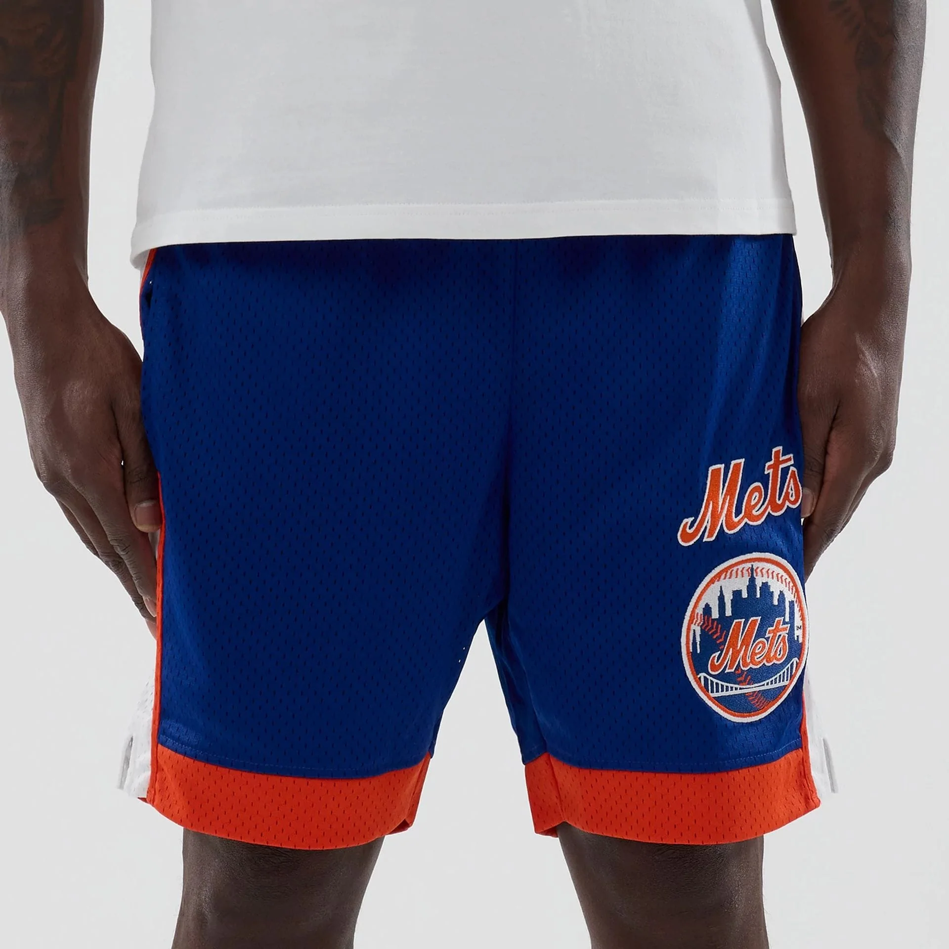 New York Mets MLB Blue Mesh Shorts - Image 2