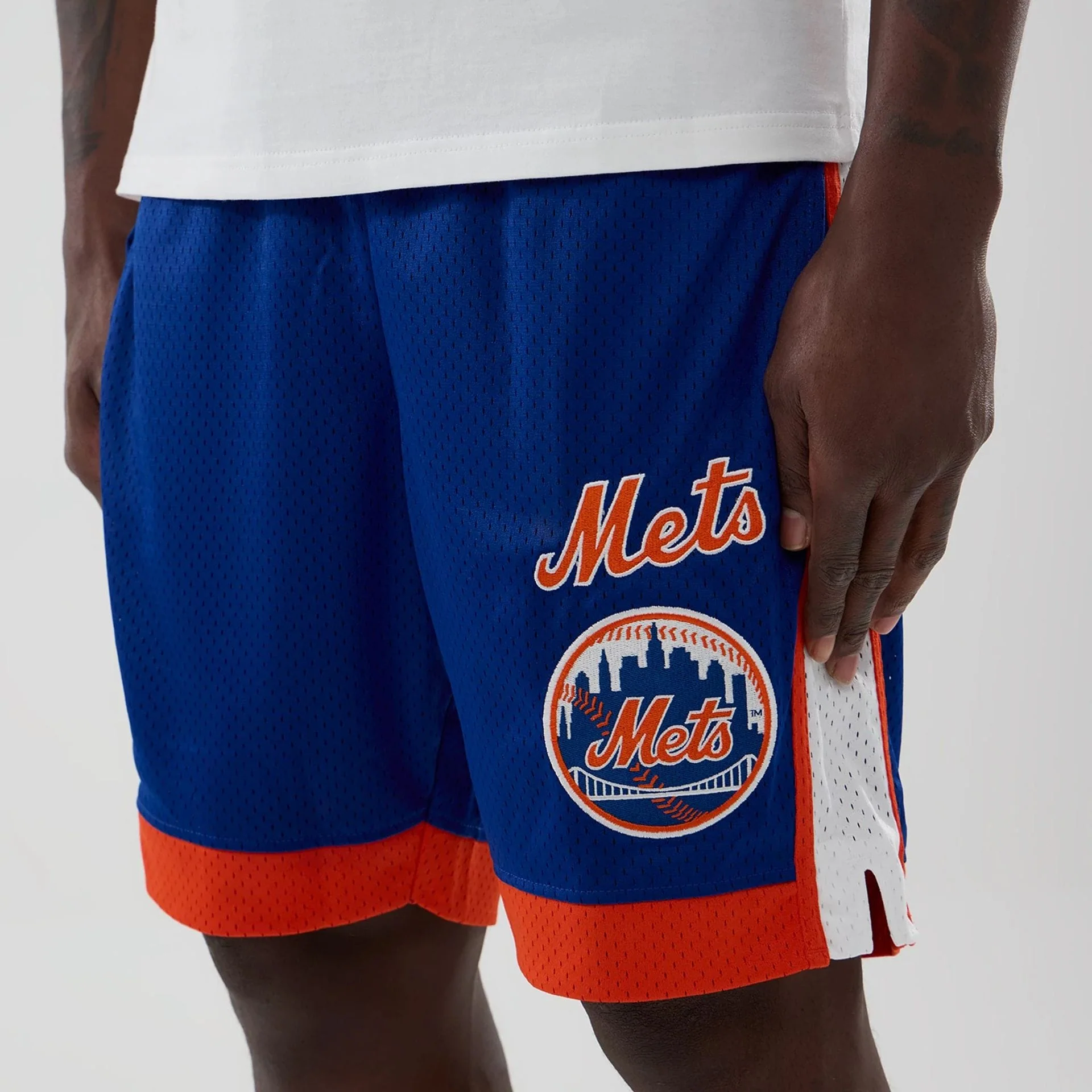 New York Mets MLB Blue Mesh Shorts - Image 3
