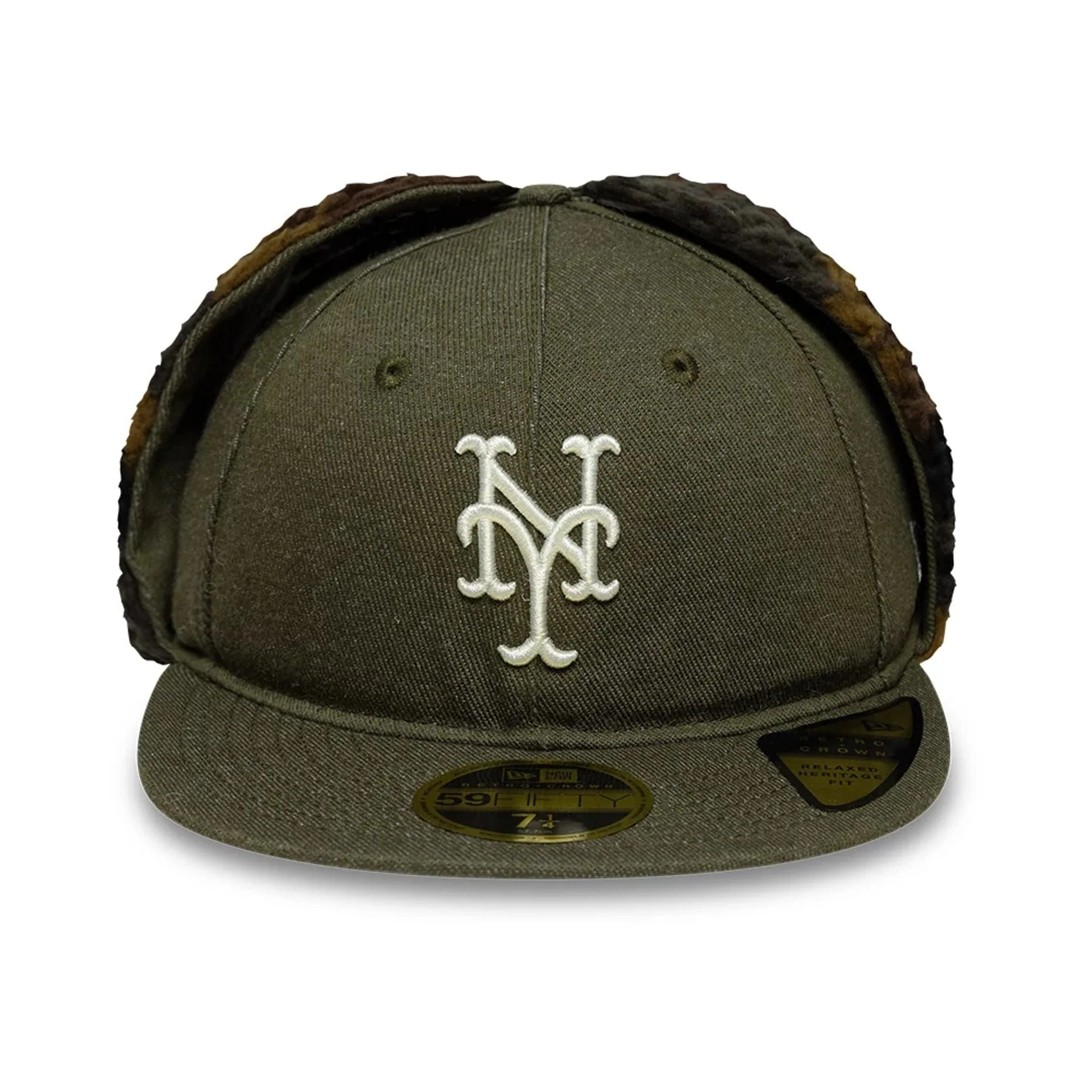 New York Mets MLB Camo Open Green Retro Crown 59FIFTY Fitted Cap - Image 4