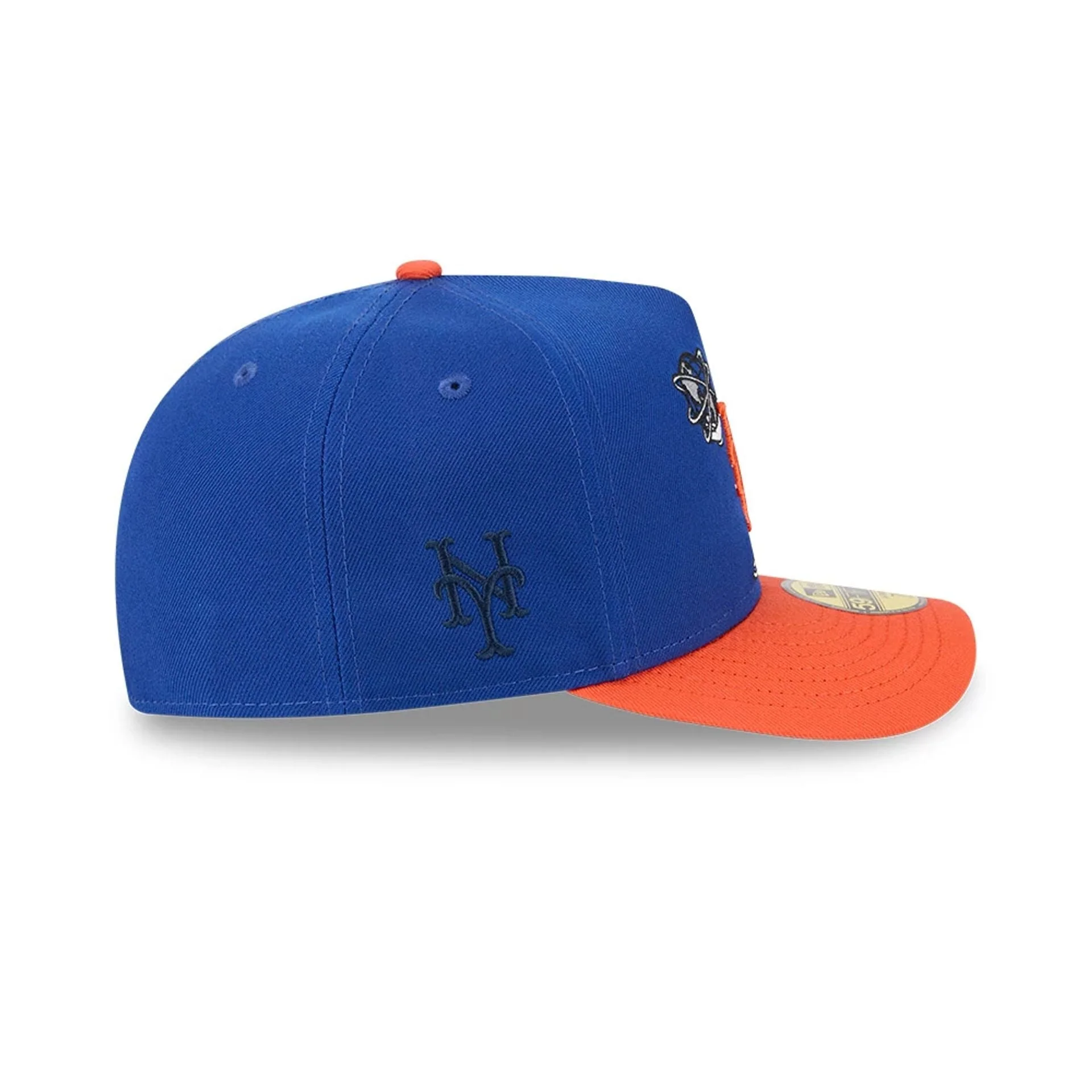 New York Mets MLB Cartoon Blue 59FIFTY A-Frame Fitted Cap - Image 5
