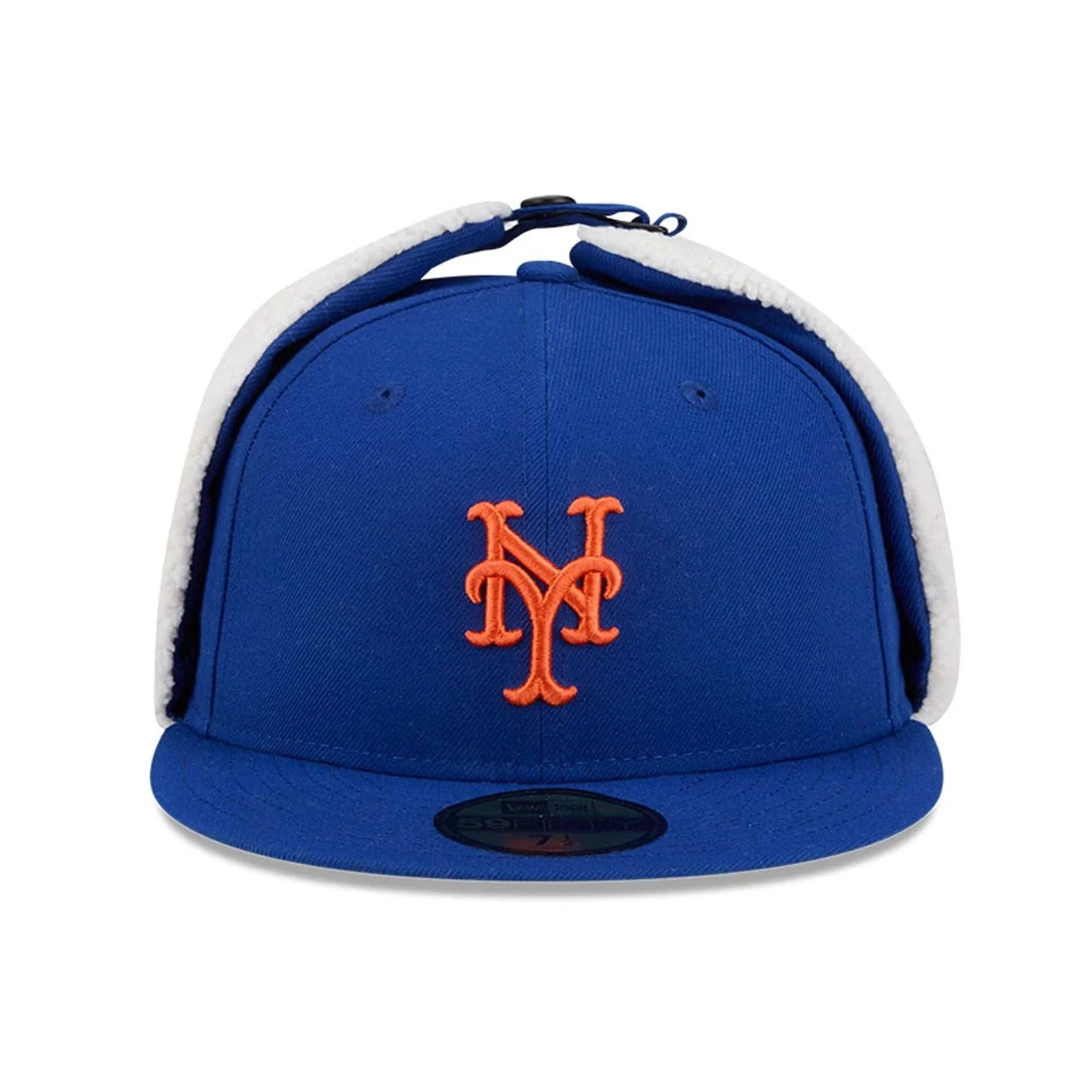 New York Mets MLB Classic Blue Dogear 59FIFTY Fitted Cap - Image 3