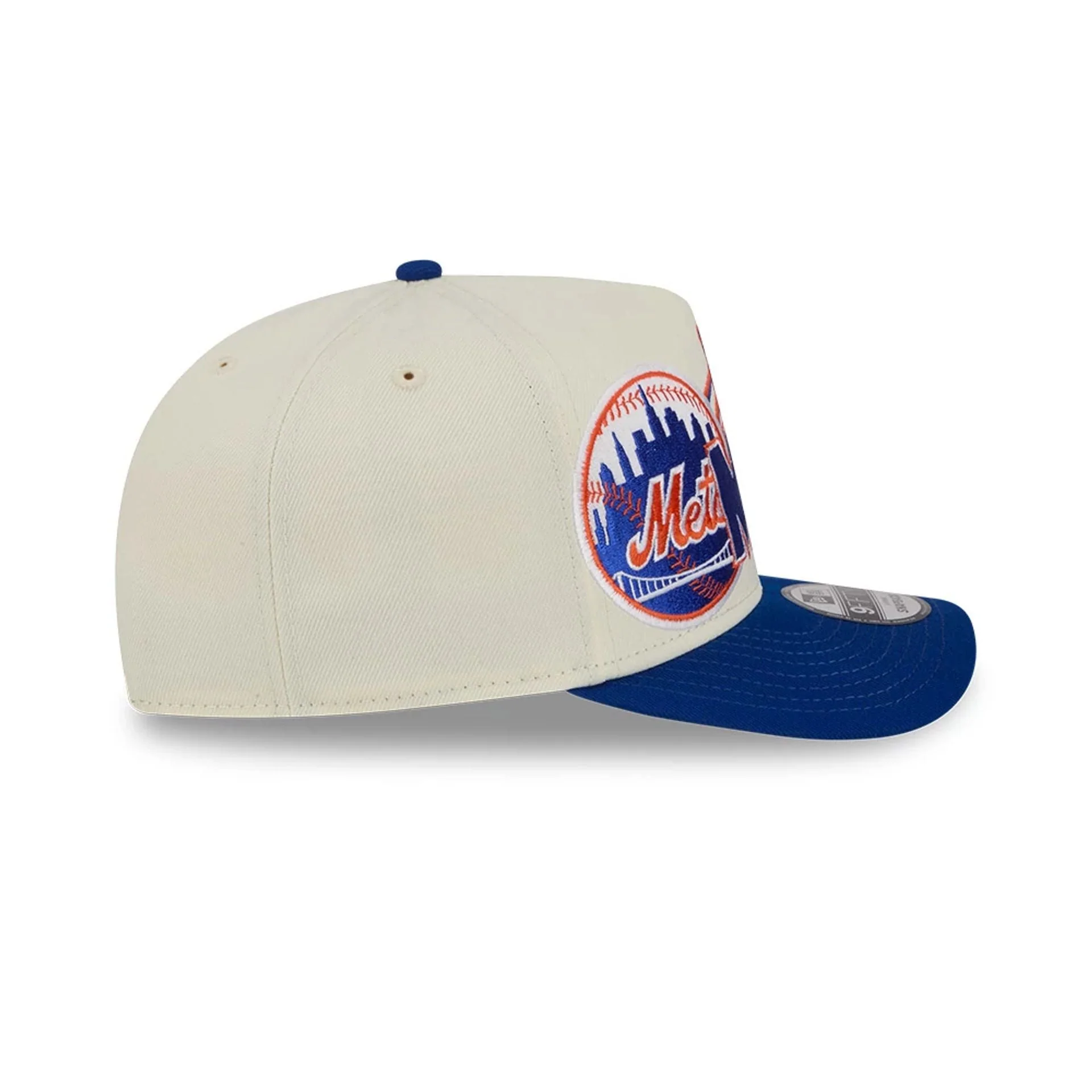 New York Mets MLB Classic White 9FIFTY A-Frame Snapback Adjustable Cap - Image 6