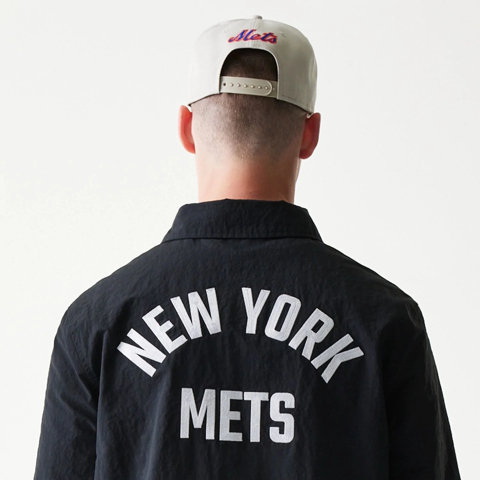 New York Mets MLB Coaches Black Jacket - Image 8