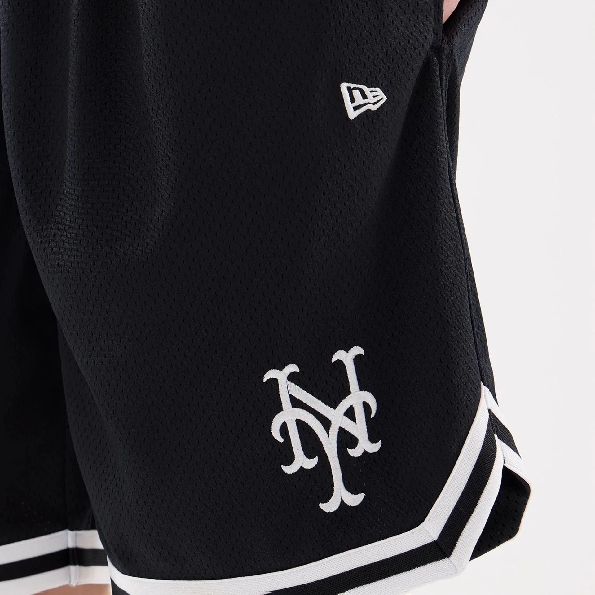 New York Mets MLB Comfort Navy Oversized Shorts - Image 4