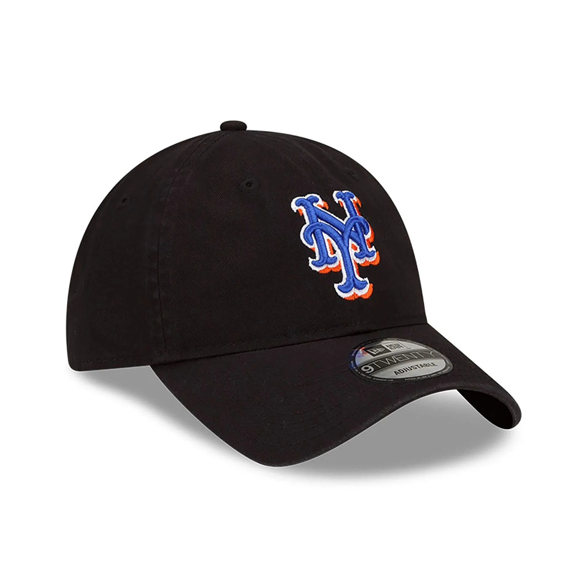 New York Mets MLB Core Classic Black 9TWENTY Adjustable Cap - Image 3
