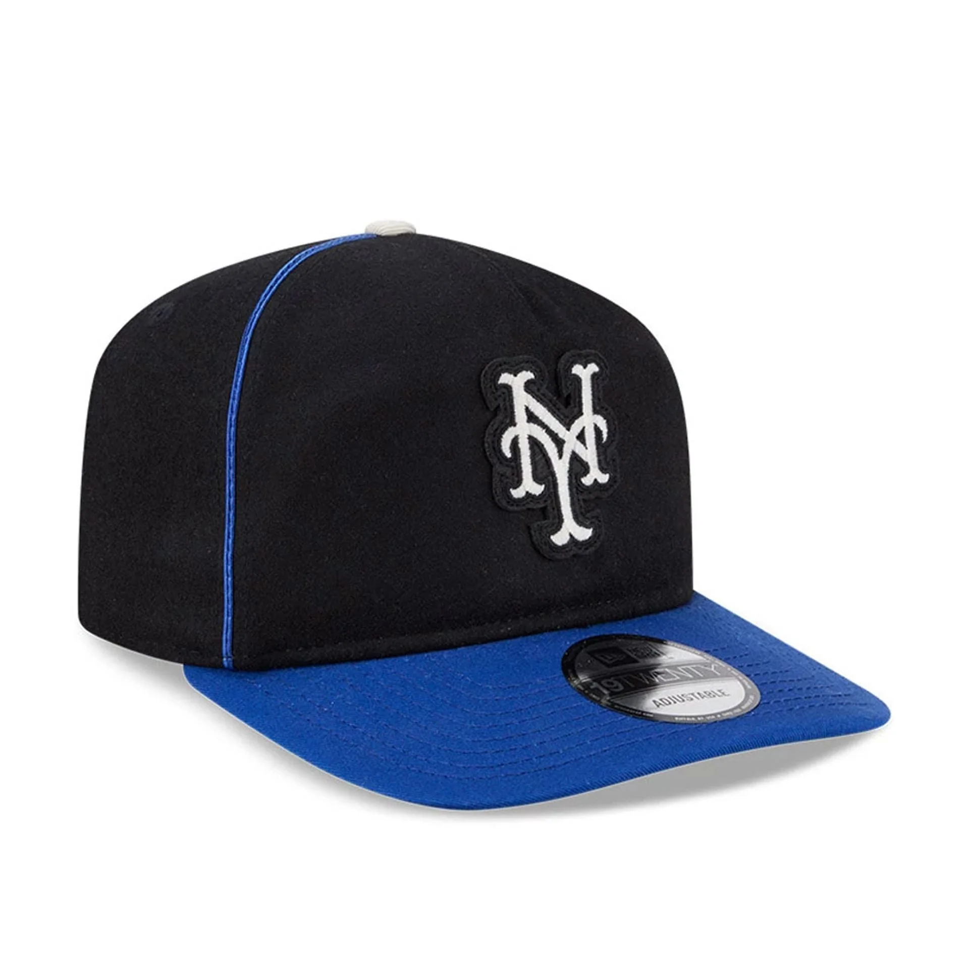 New York Mets MLB Felt Logo Blue 19TWENTY Adjustable Cap - Image 4