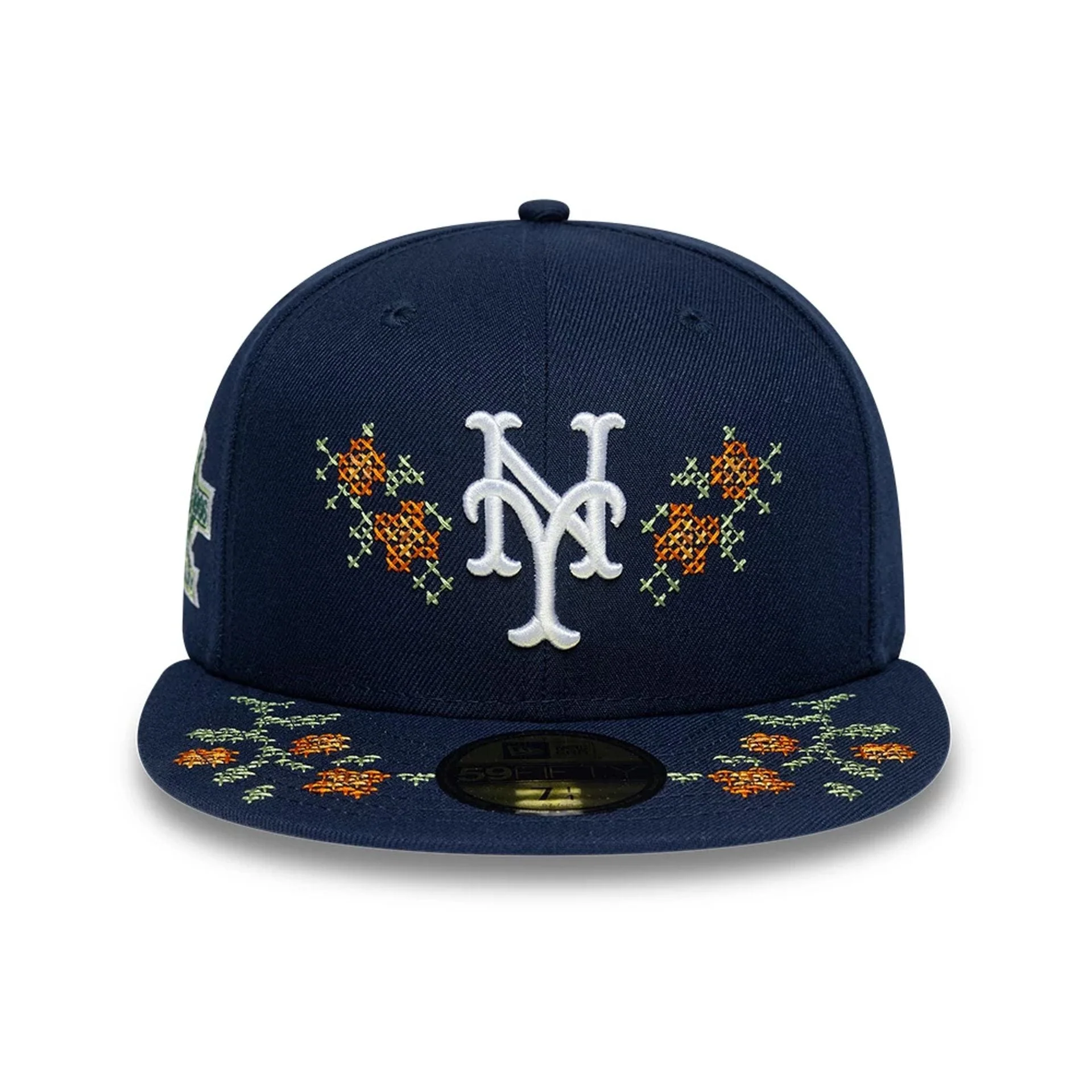 New York Mets MLB Garden Dark Blue 59FIFTY Fitted Cap - Image 2