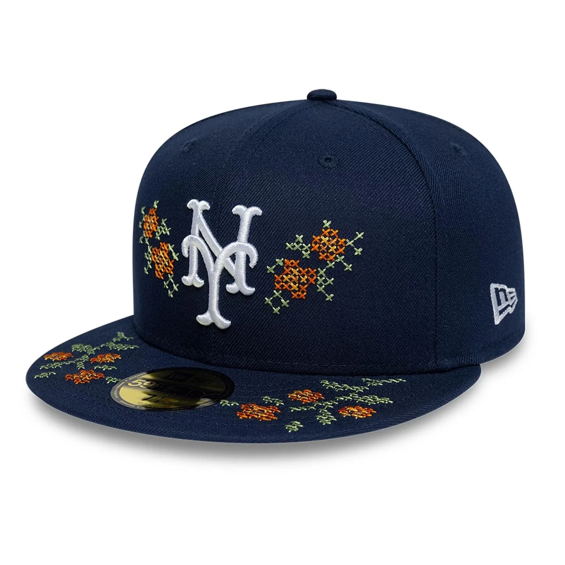 New York Mets MLB Garden Dark Blue 59FIFTY Fitted Cap - Image 3