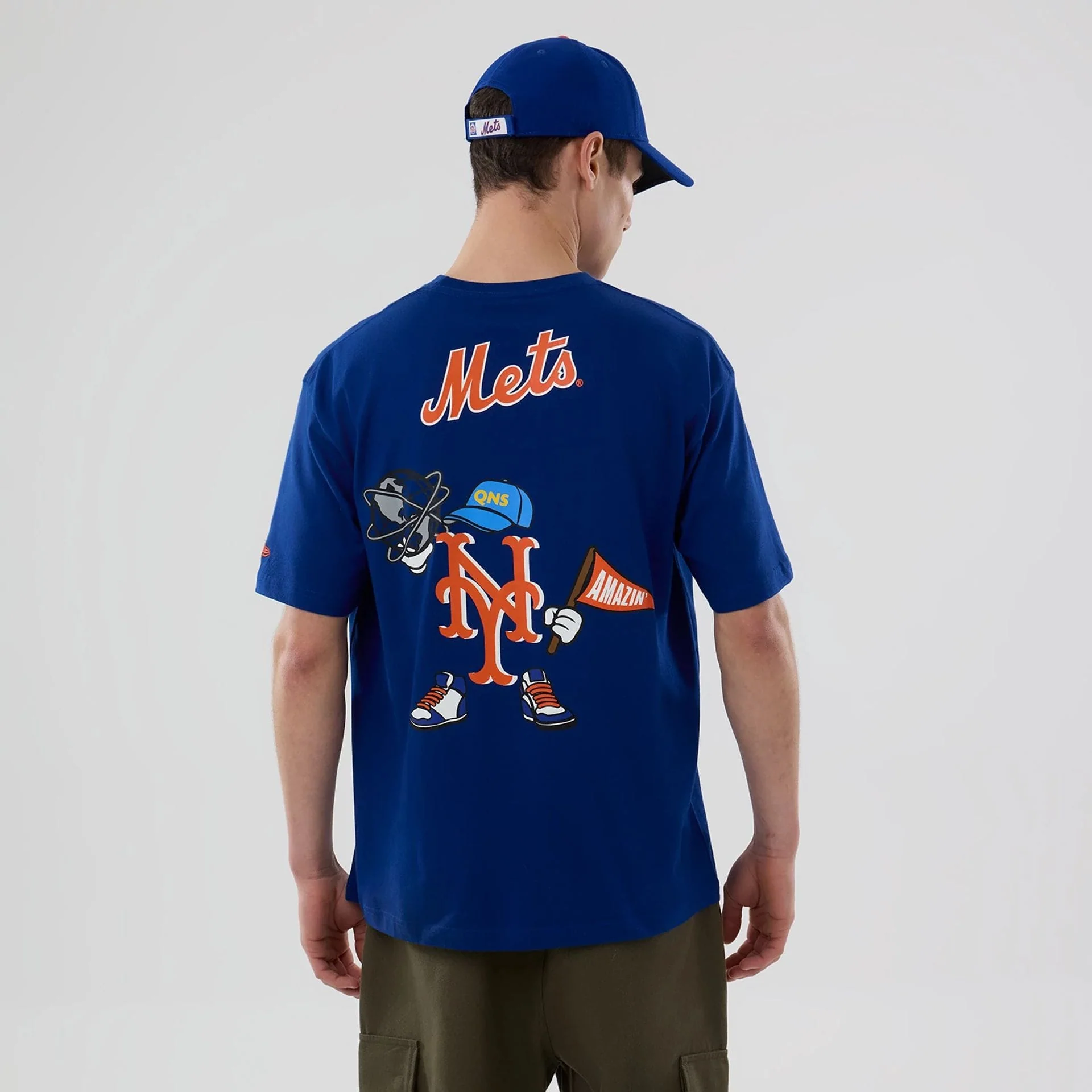 New York Mets MLB Graphic Blue T-Shirt - Image 2