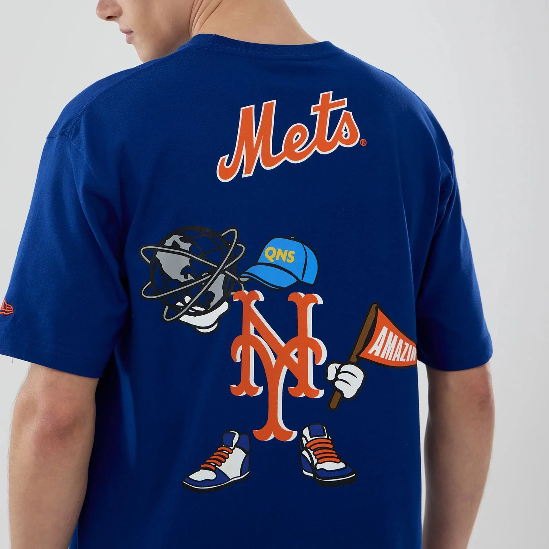 New York Mets MLB Graphic Blue T-Shirt - Image 3