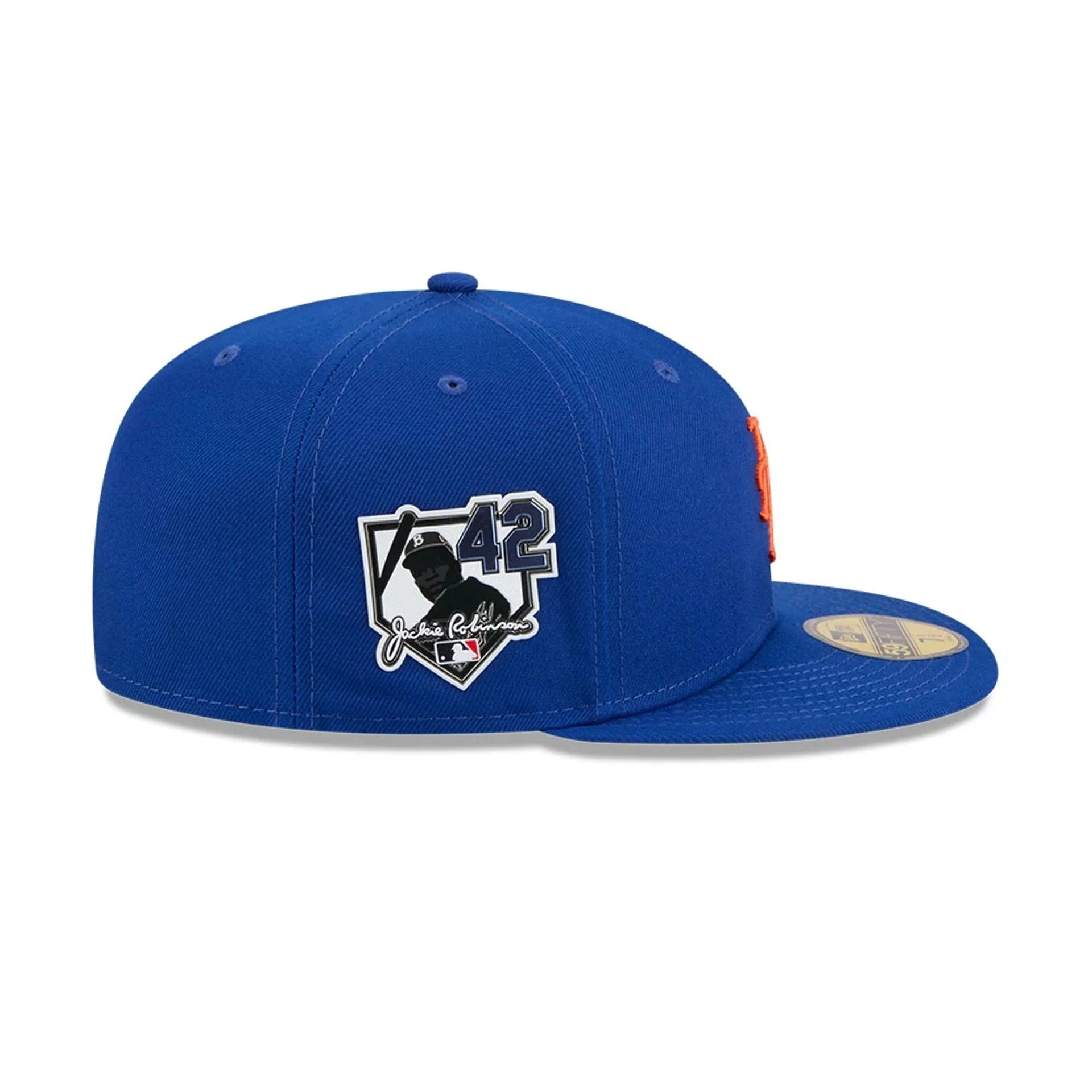 New York Mets MLB Jackie Robinson Blue 59FIFTY Fitted Cap - Image 5