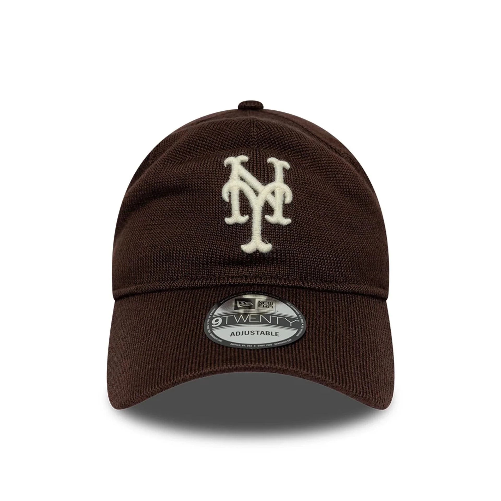 New York Mets MLB Merino Wool Dark Brown 9TWENTY Adjustable Cap - Image 2