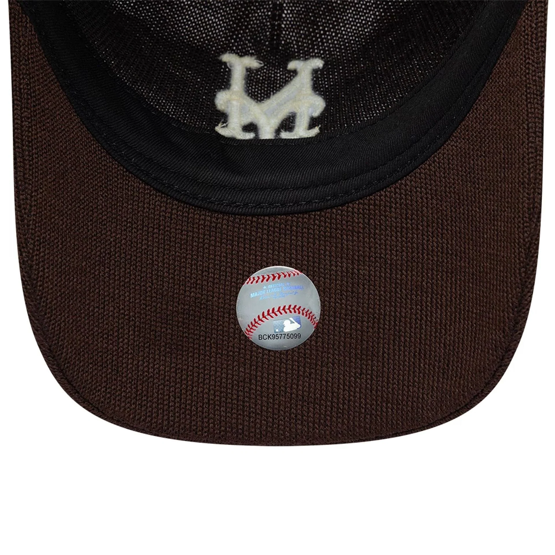 New York Mets MLB Merino Wool Dark Brown 9TWENTY Adjustable Cap - Image 7