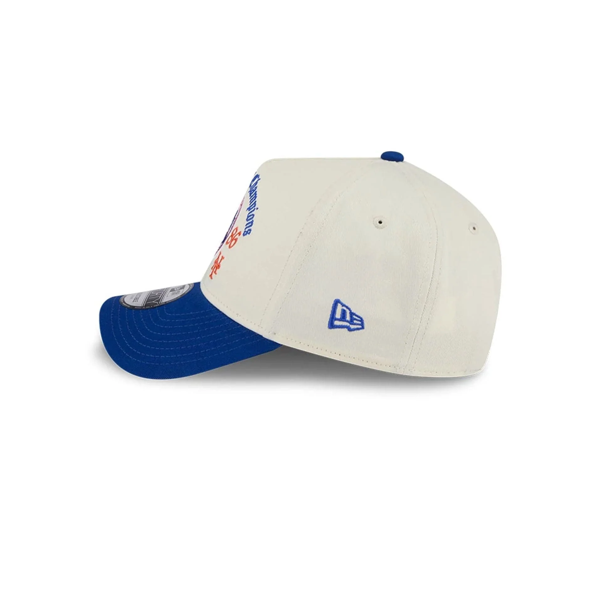New York Mets MLB Old English White 9FORTY A-Frame Adjustable Cap - Image 6