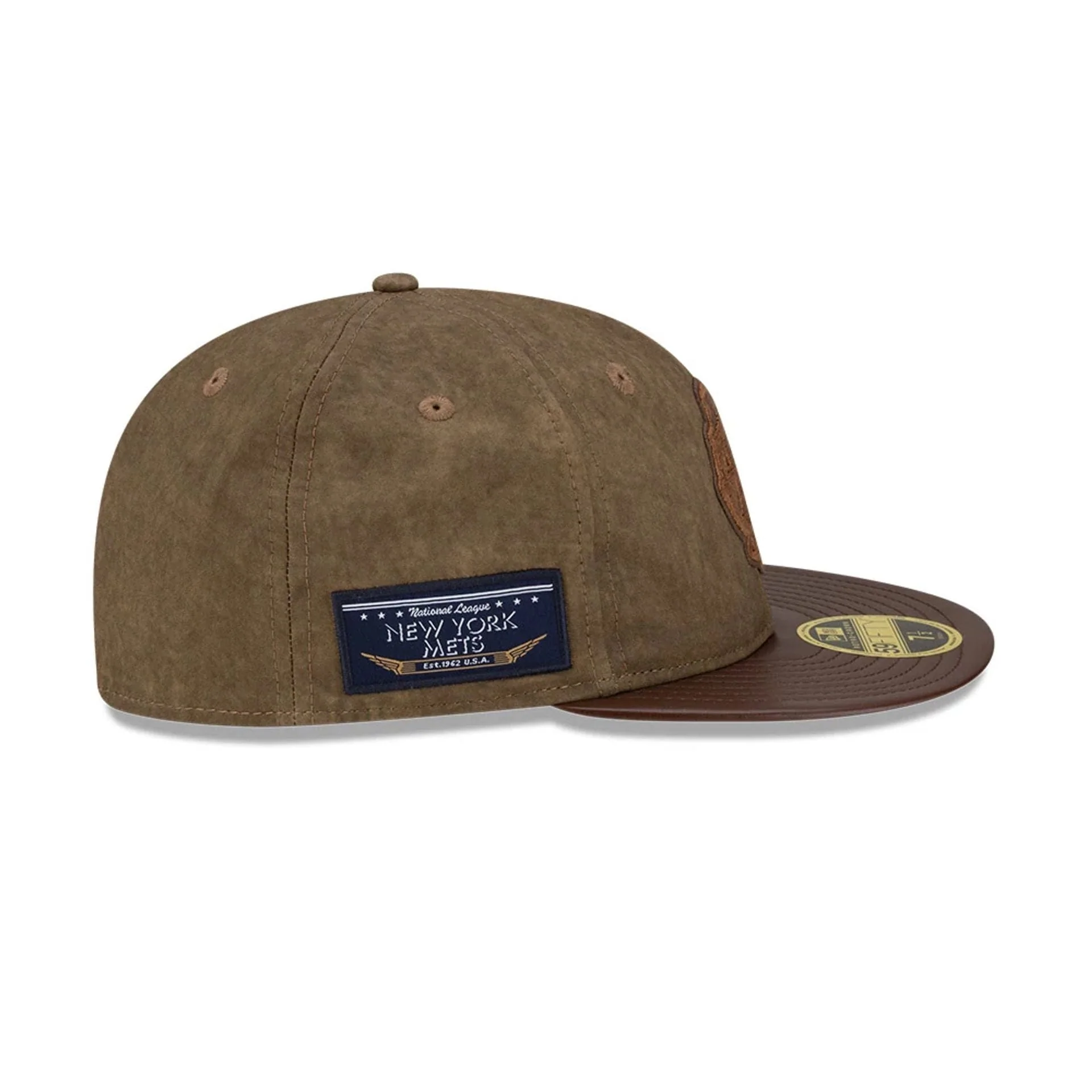New York Mets MLB Open Brown Retro Crown 59FIFTY Fitted Cap - Image 5
