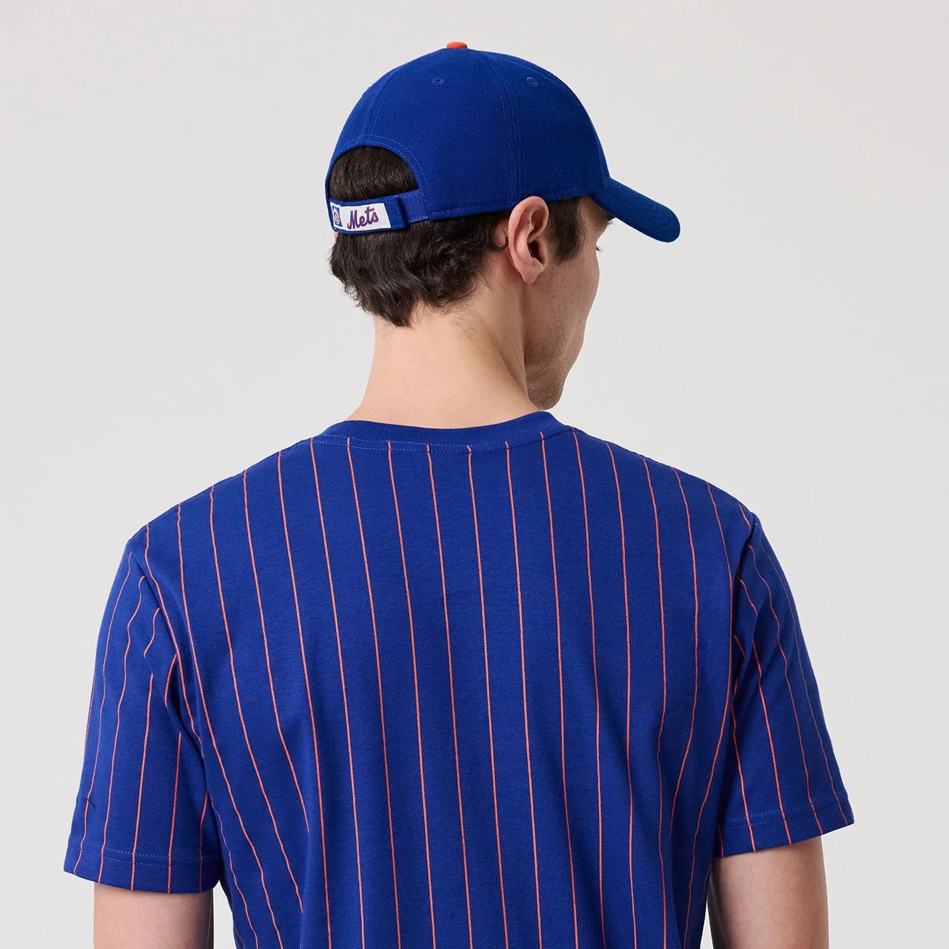 New York Mets MLB Pinstripe Blue T-Shirt - Image 6