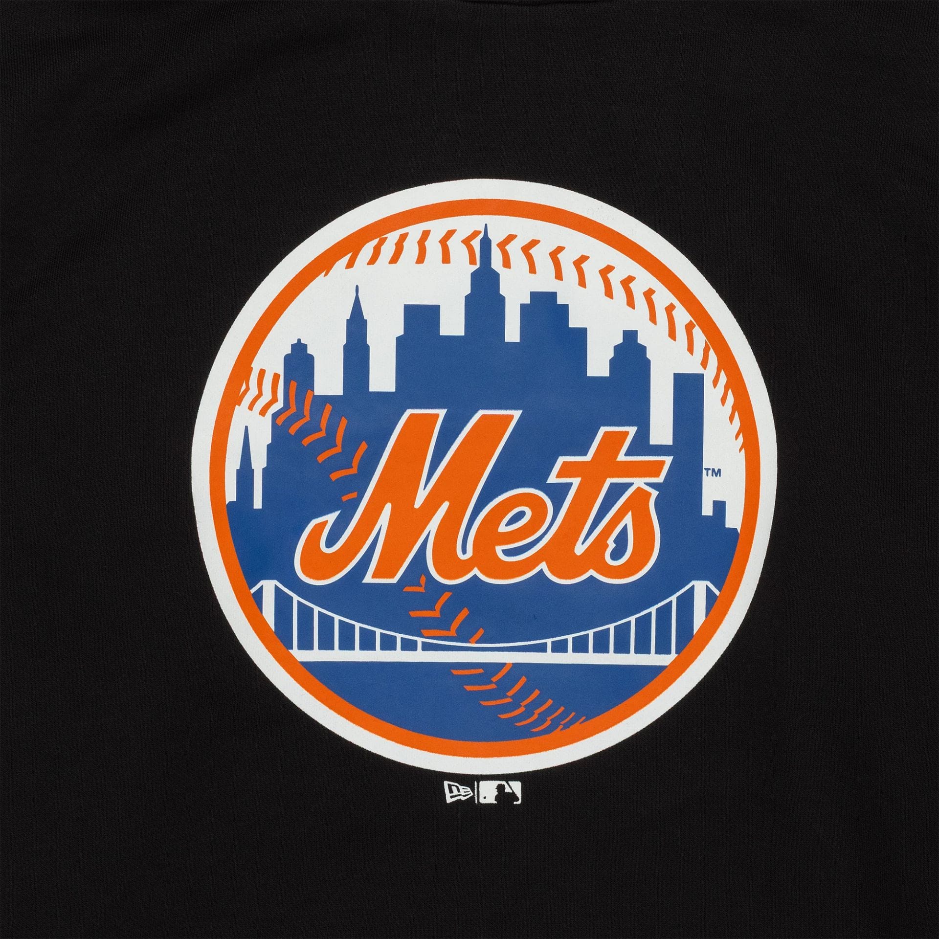 New York Mets MLB Regular Black Pullover Hoodie - Image 3