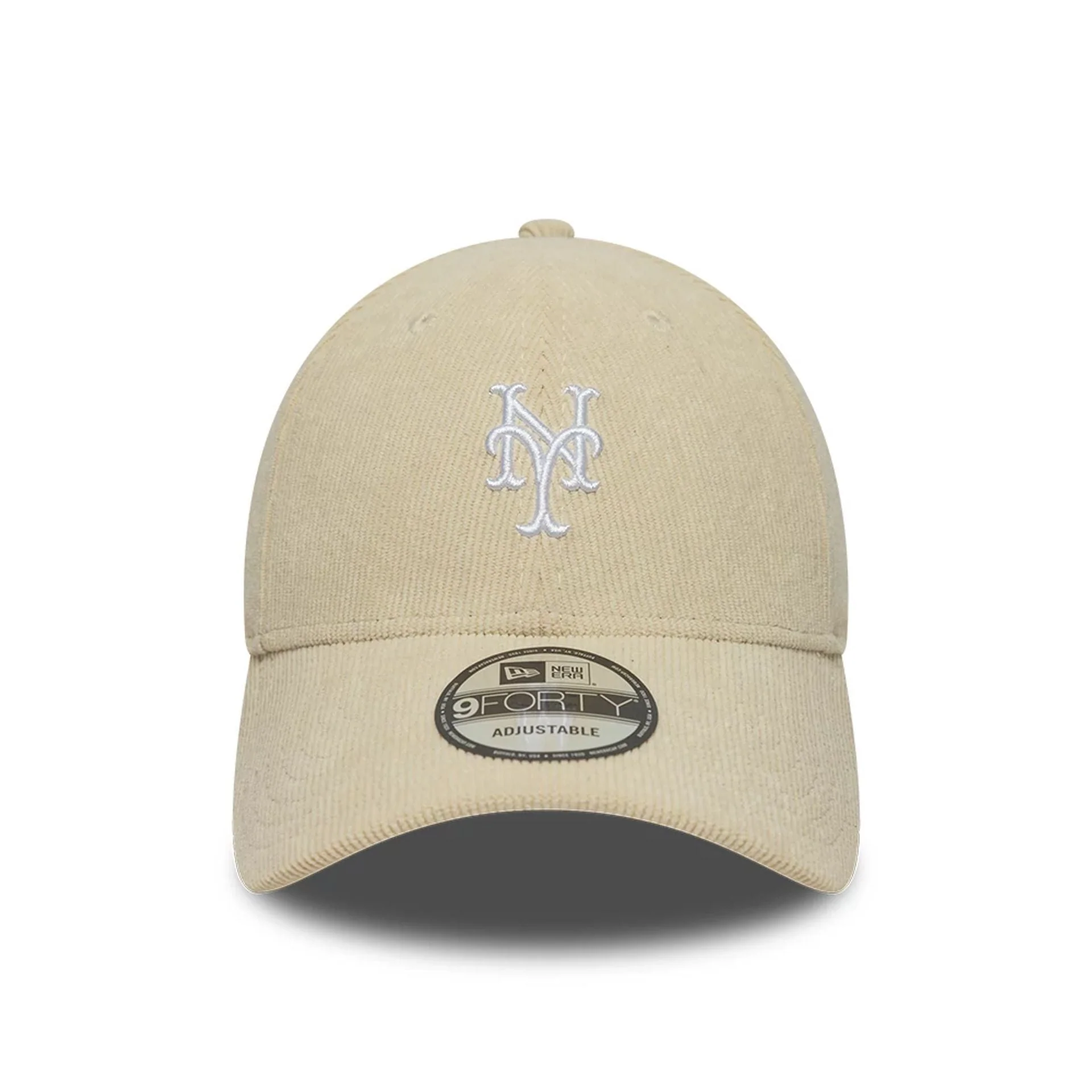 New York Mets MLB Soft Cord Cream 9FORTY Adjustable Cap - Image 2