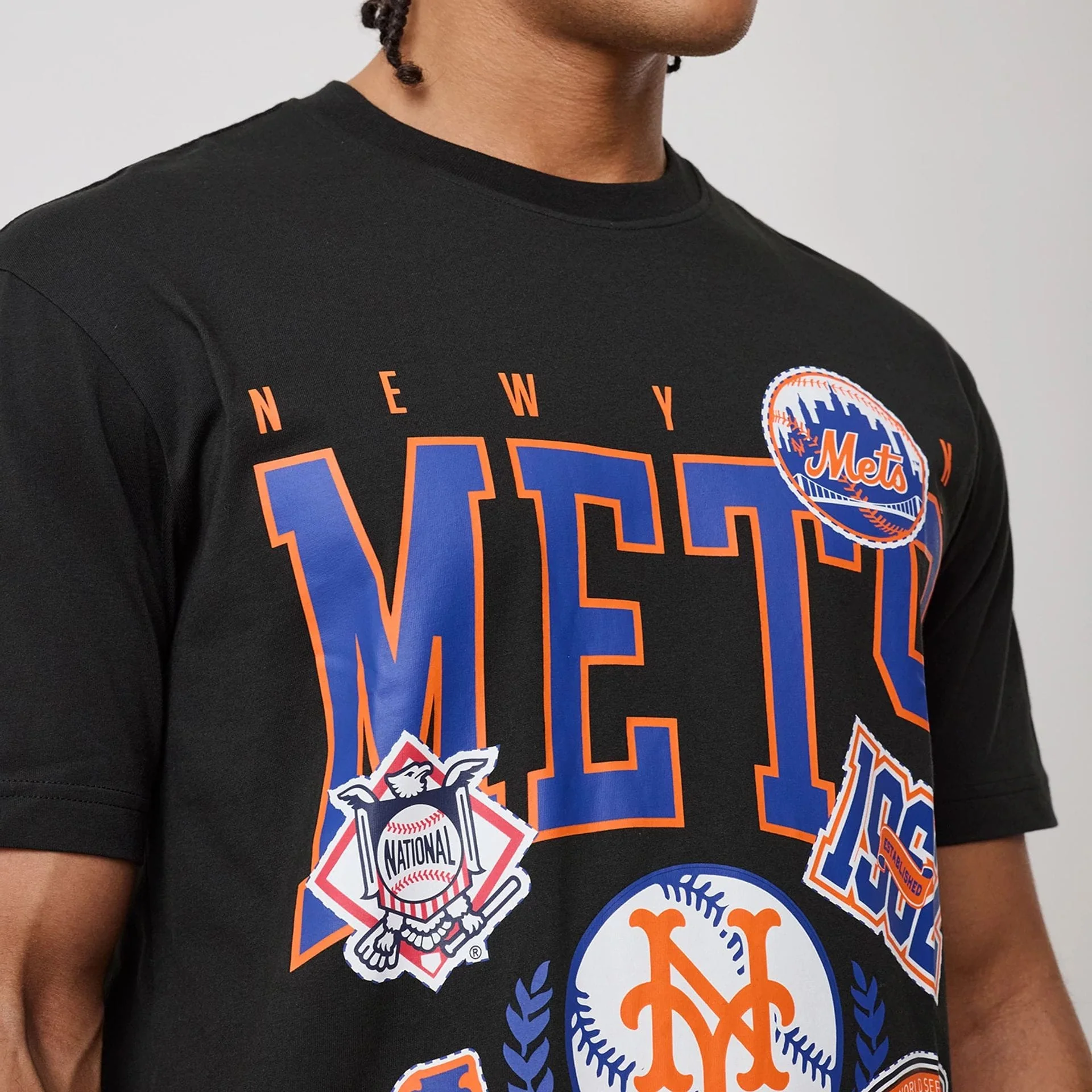 New York Mets MLB Sport Classic Black T-Shirt - Image 4