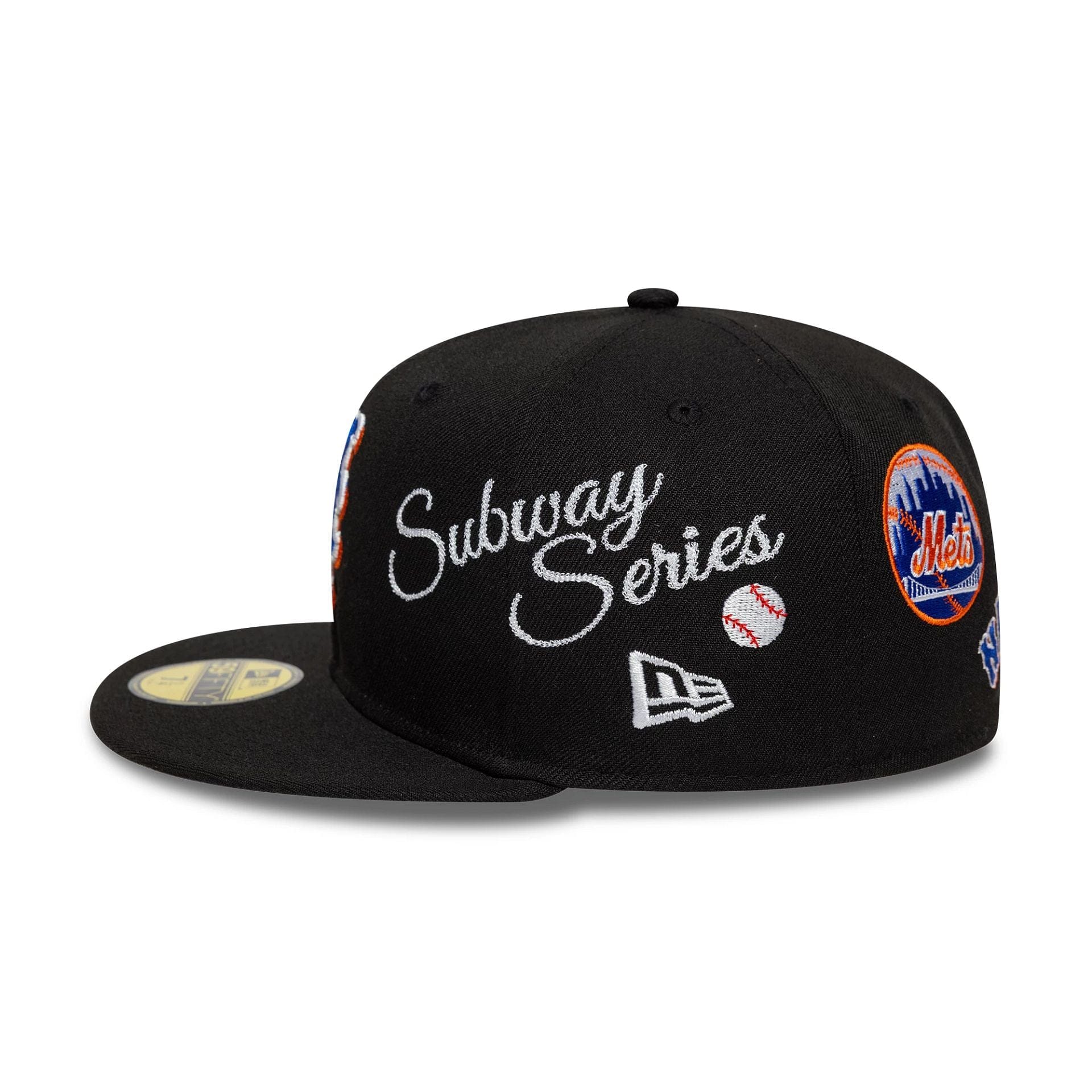 New York Mets MLB Subway Series Black 59FIFTY Fitted Cap - Image 5