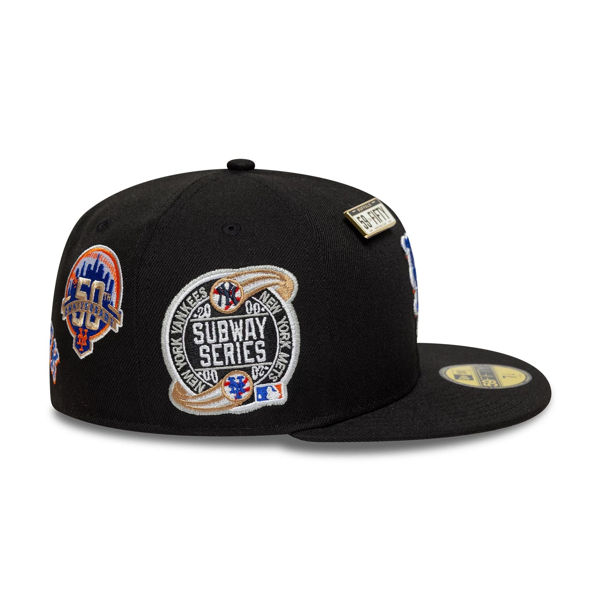 New York Mets MLB Subway Series Black 59FIFTY Fitted Cap - Image 6