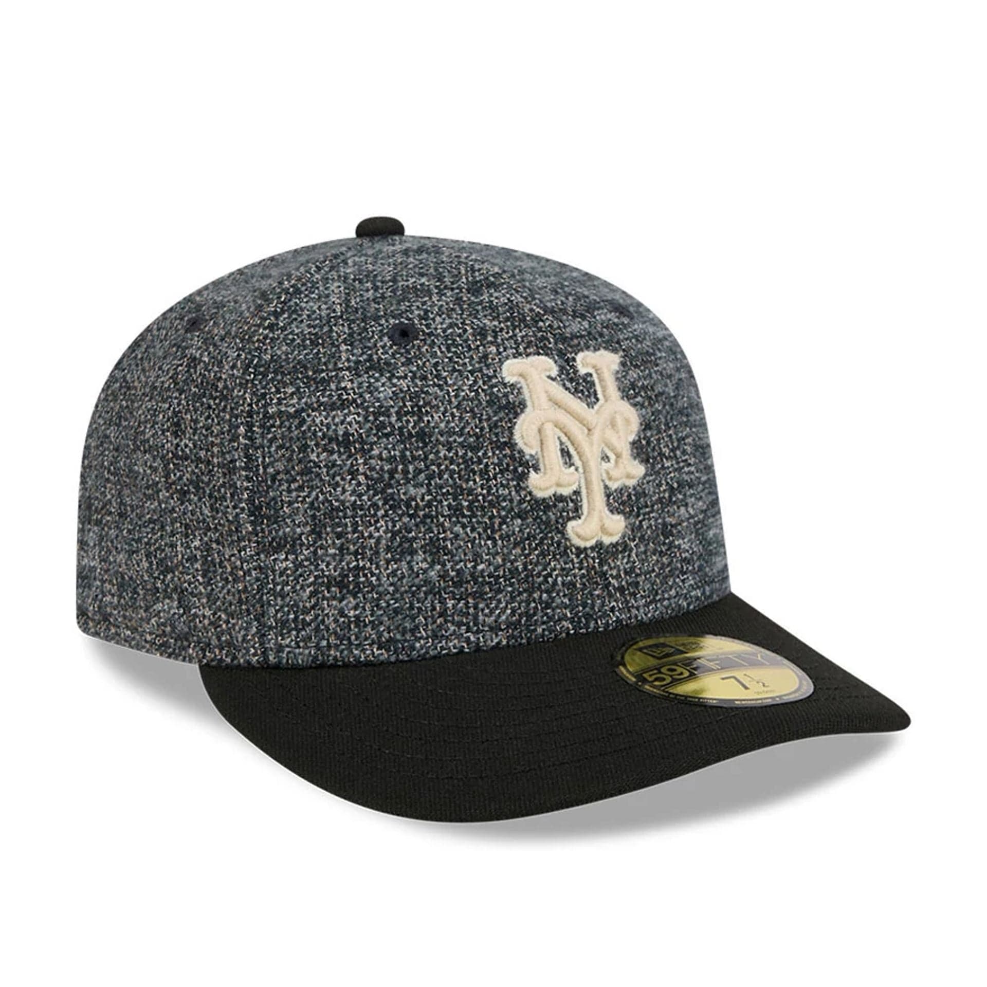 New York Mets MLB Tweedy Cotton Black 59FIFTY Fitted Cap - Image 4