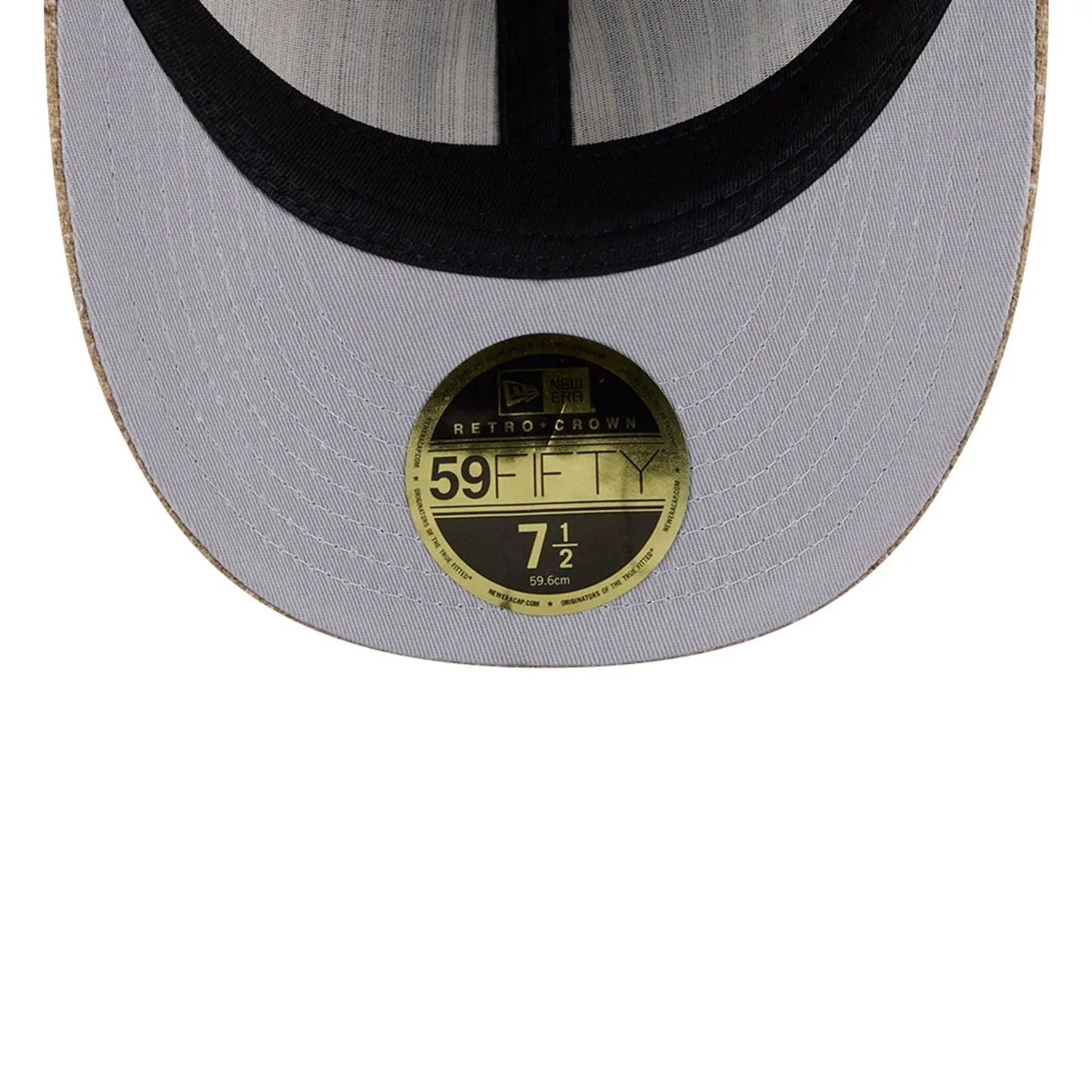 New York Mets MLB Vintage Tweed Open Blue Retro Crown 59FIFTY Fitted Cap - Image 2