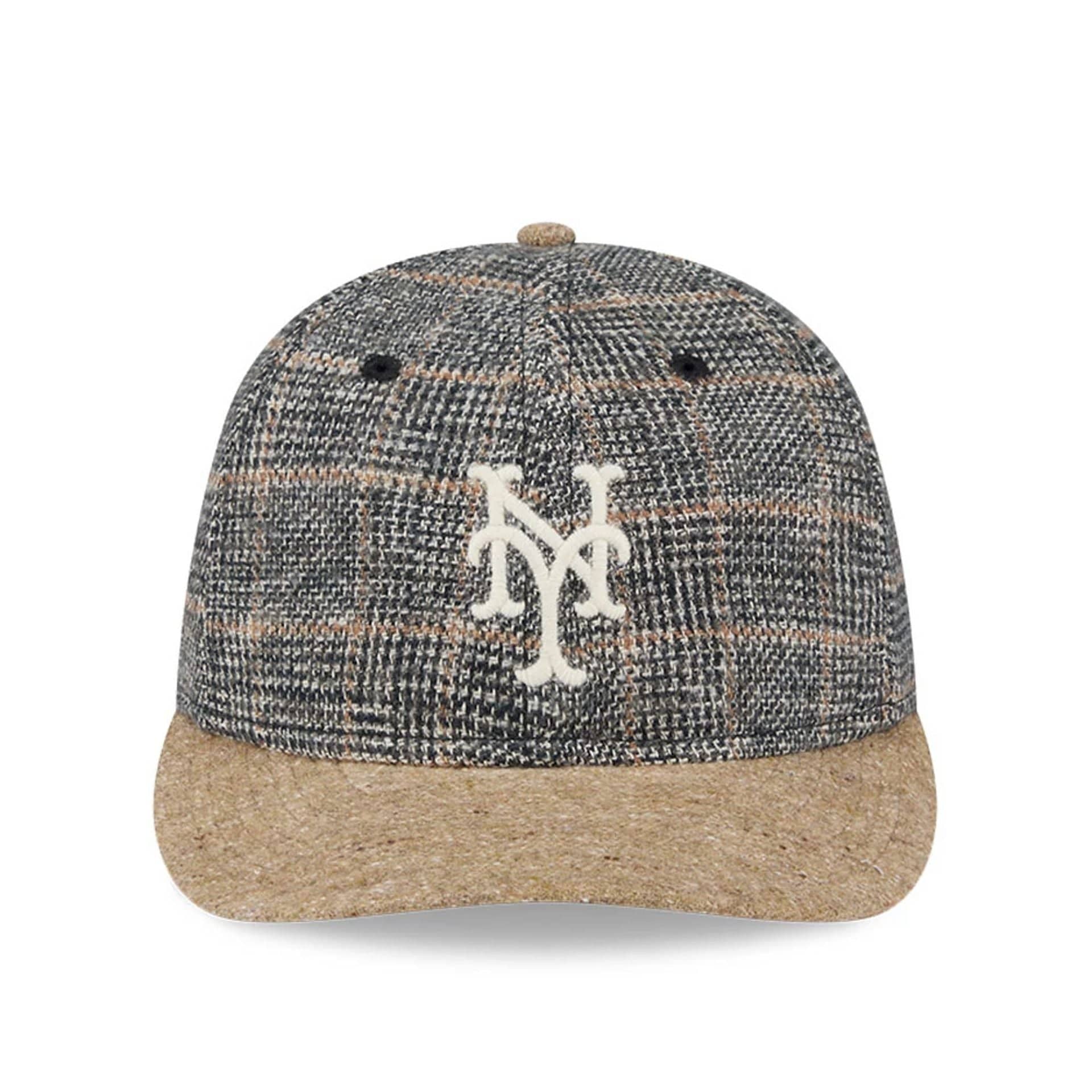 New York Mets MLB Vintage Tweed Open Blue Retro Crown 59FIFTY Fitted Cap - Image 3