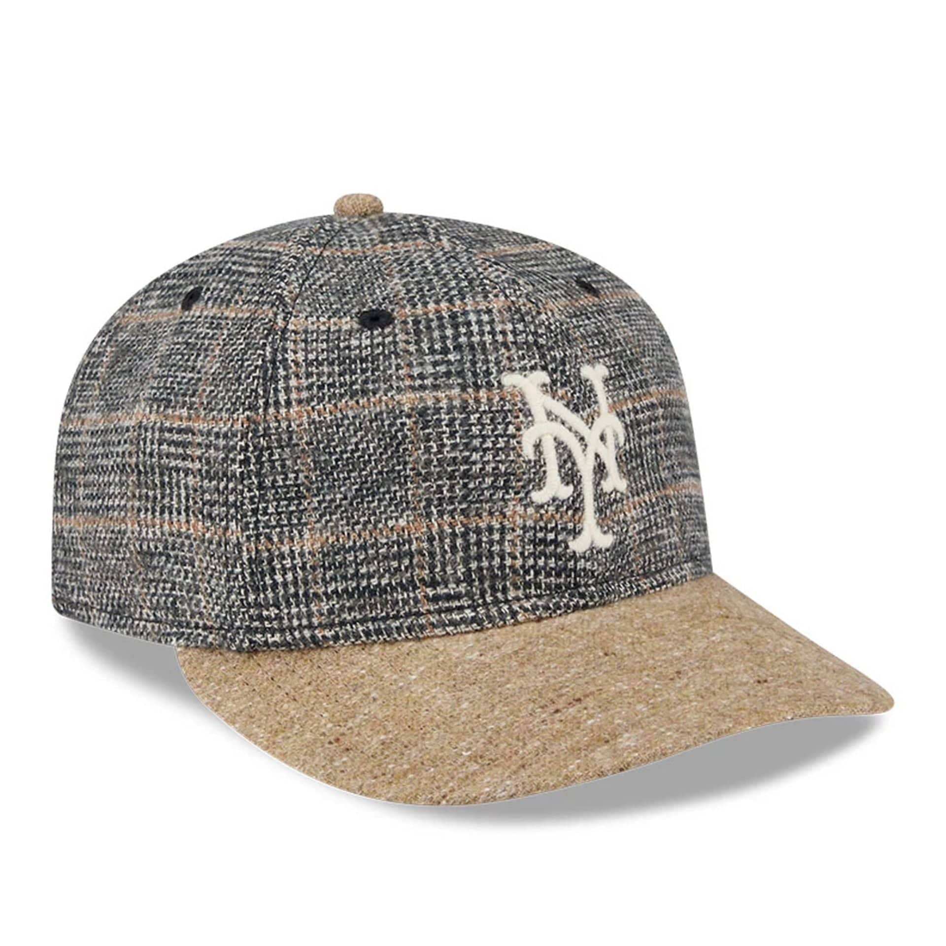 New York Mets MLB Vintage Tweed Open Blue Retro Crown 59FIFTY Fitted Cap - Image 4