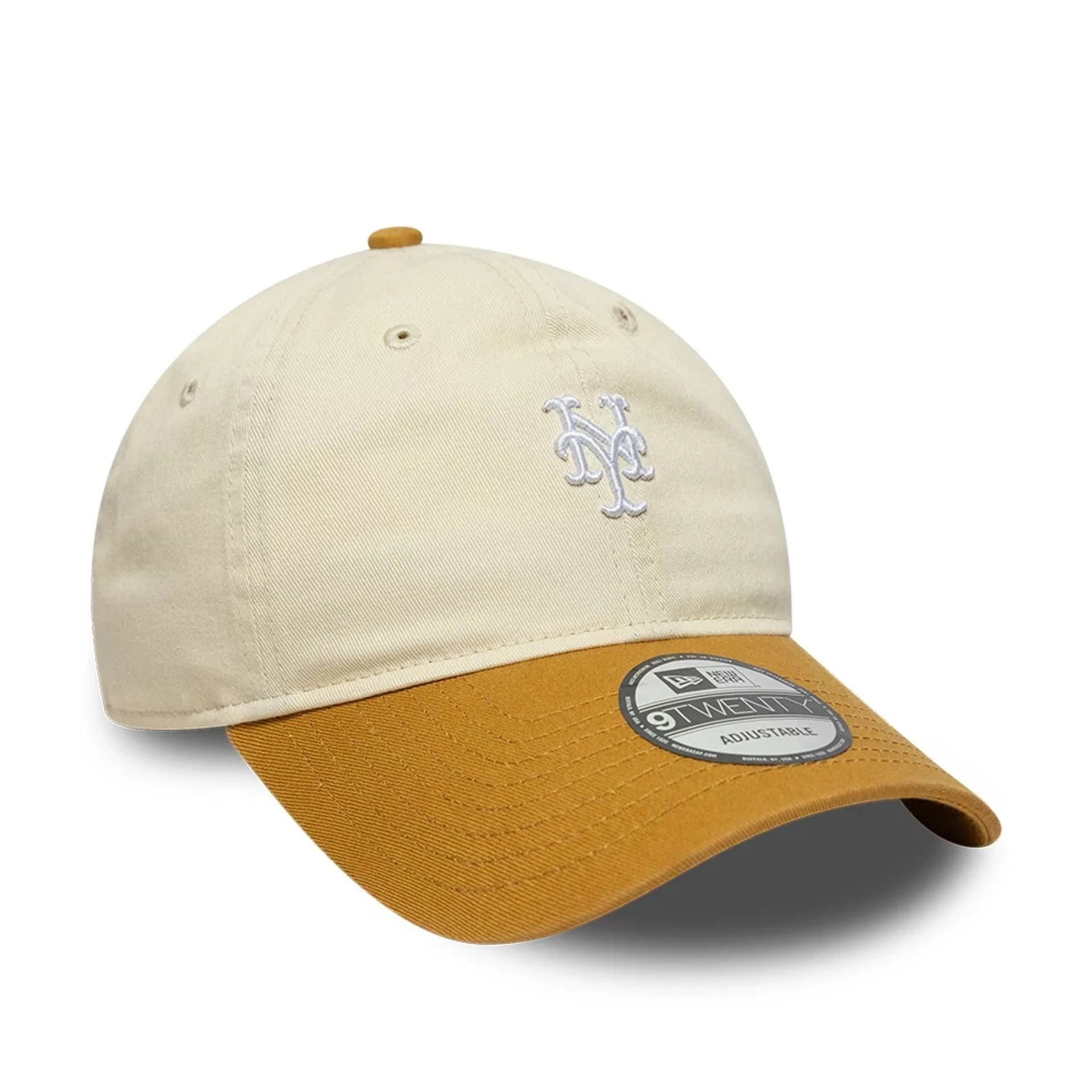 New York Mets MLB Washed Contrast Cream 9TWENTY Adjustable Cap - Image 3