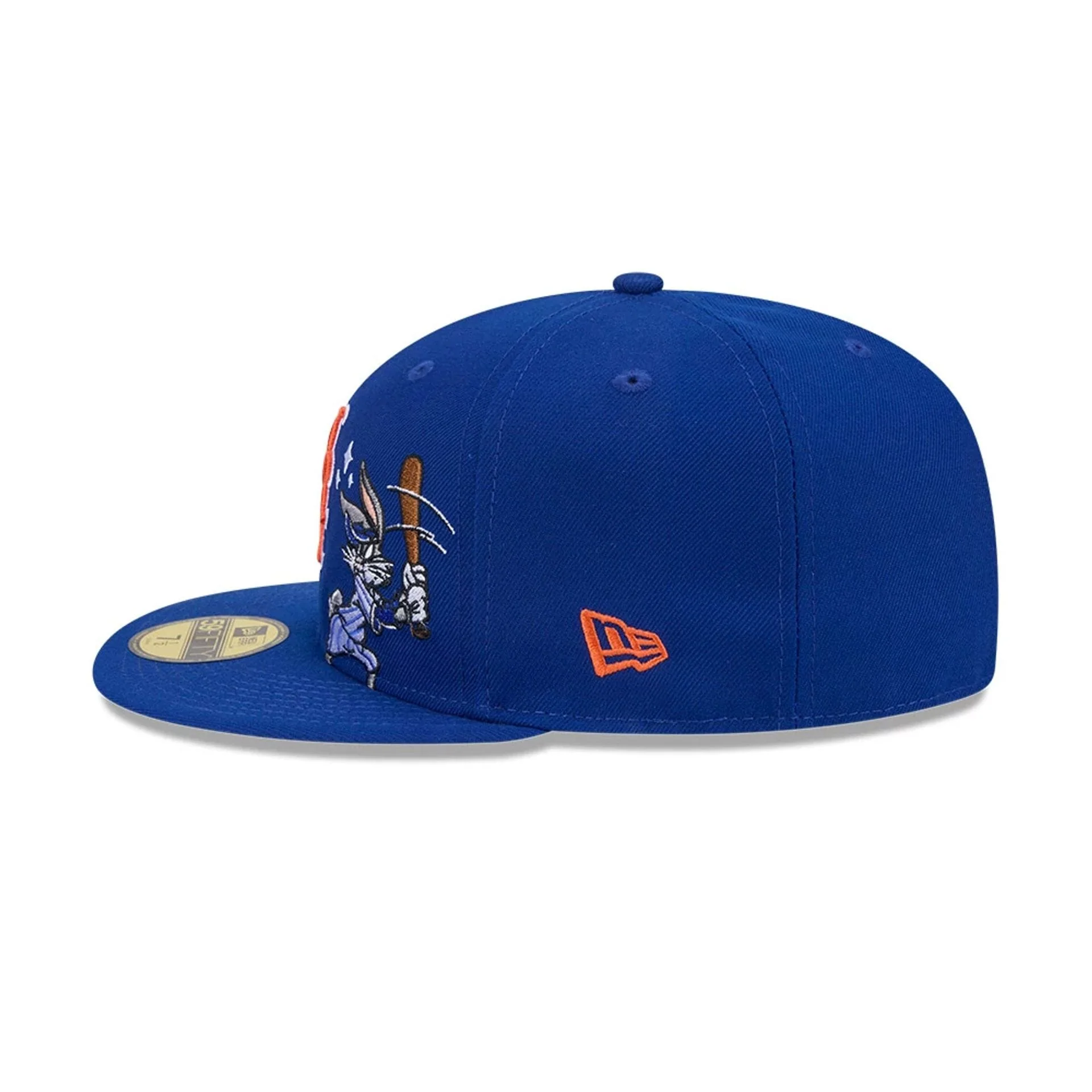 New York Mets MLB X Looney Tunes Bugs Bunny Blue 59FIFTY Fitted Cap - Image 7