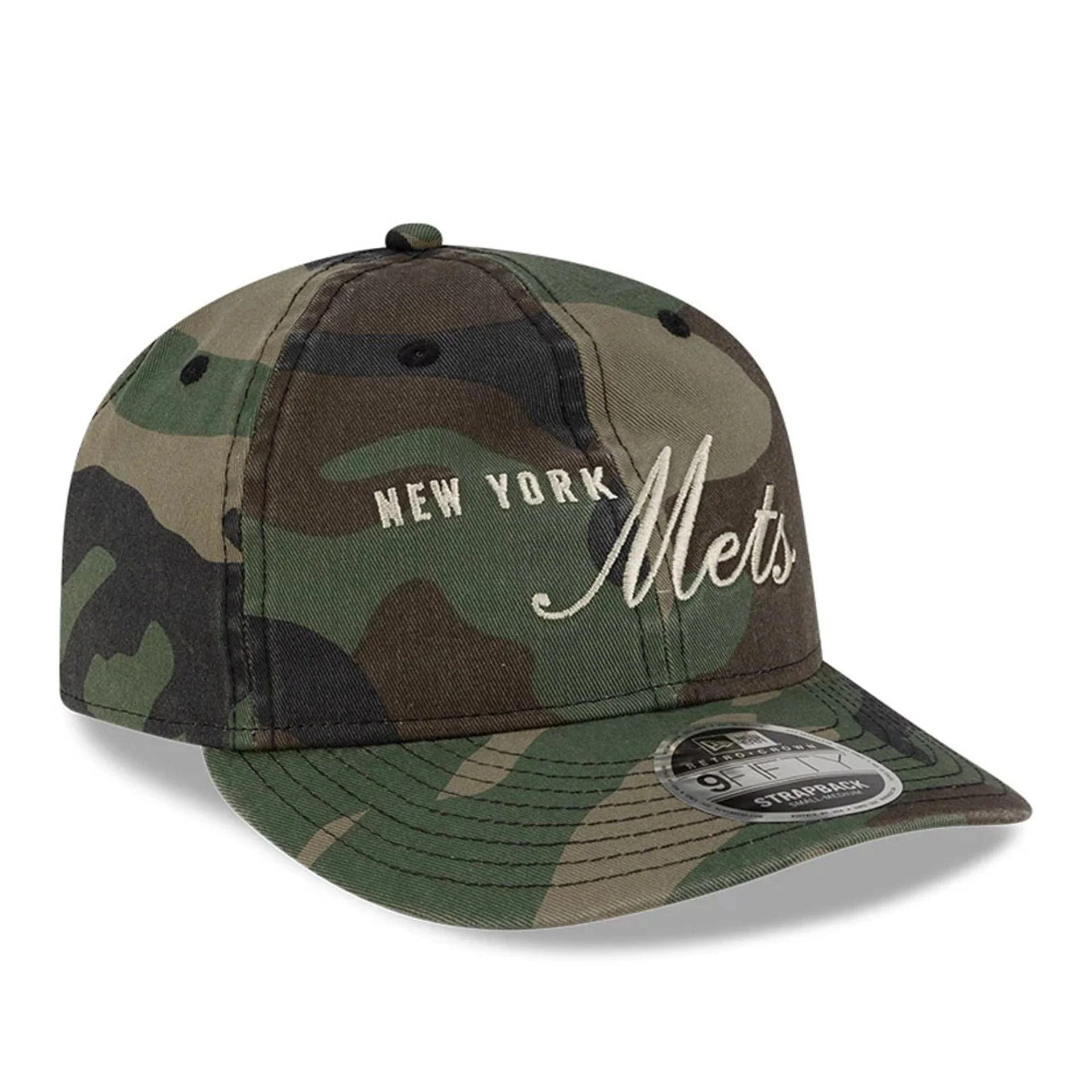 New York Mets Thisisneverthat X MLB Woodland Camo Retro Crown 9FIFTY Cap - Image 3
