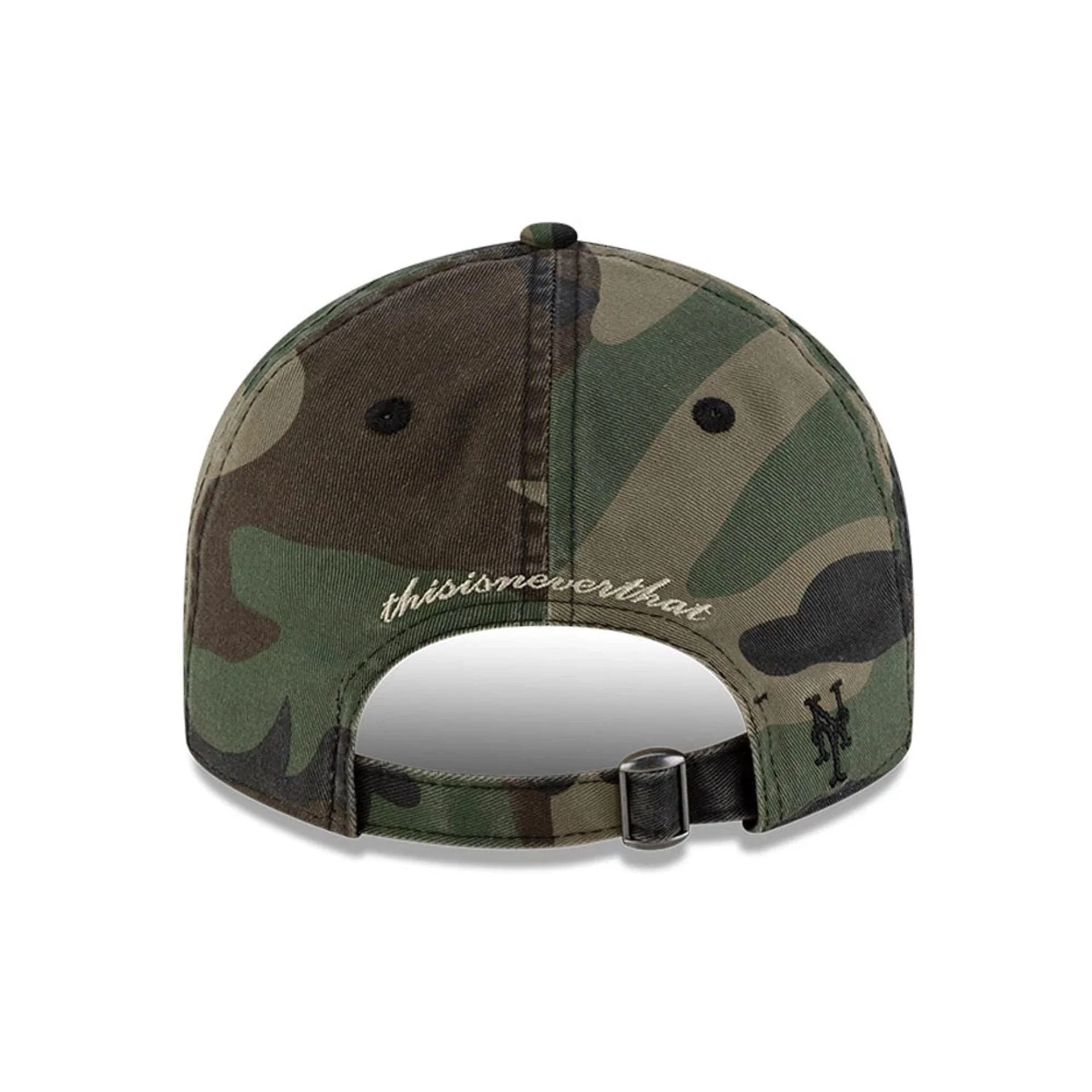 New York Mets Thisisneverthat X MLB Woodland Camo Retro Crown 9FIFTY Cap - Image 4