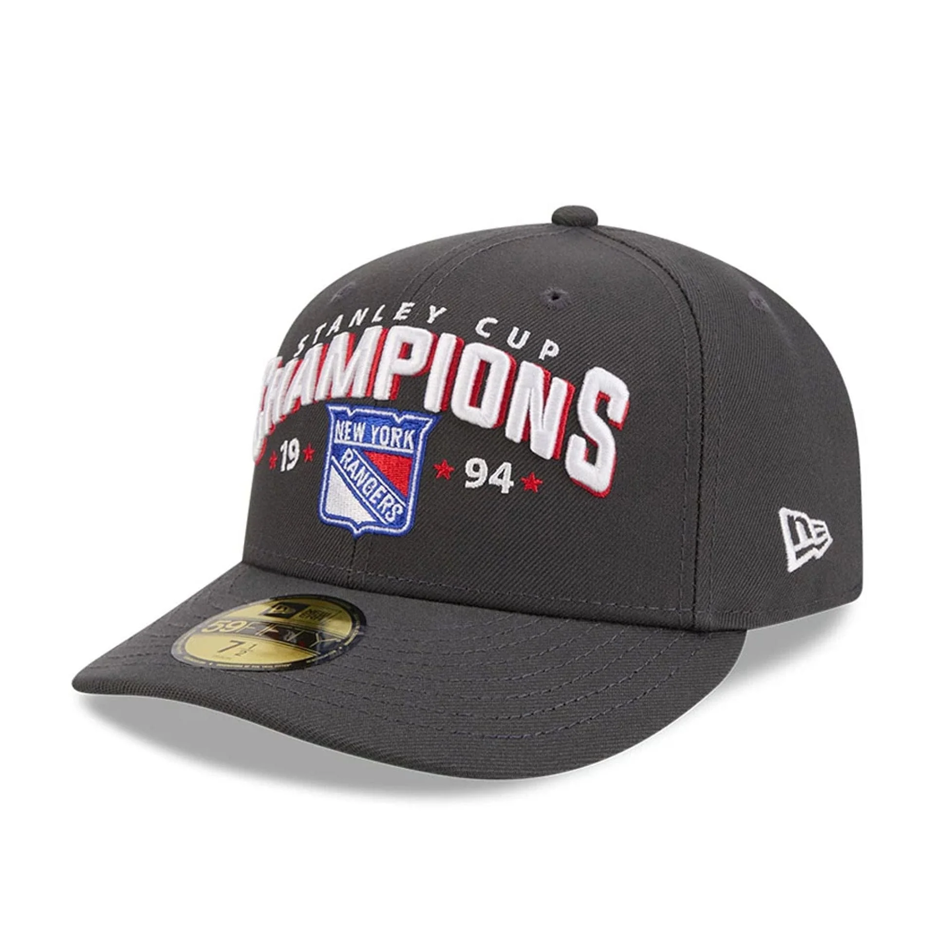 New York Rangers NHL Stanley Cup Champions Dark Grey 59FIFTY Fitted Cap - Image 4