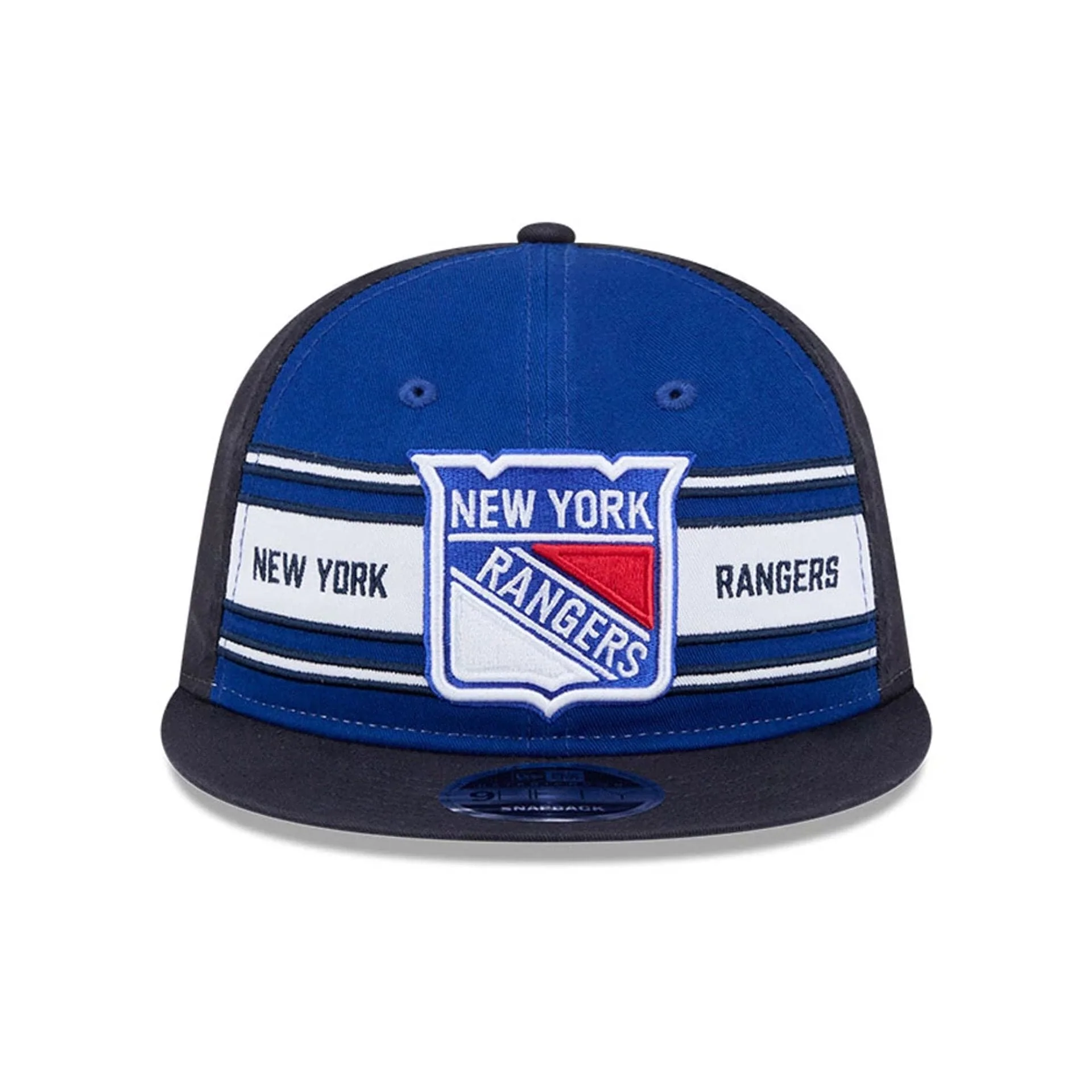 New York Rangers NHL Team Stripes Blue Retro Crown 9FIFTY Adjustable Cap - Image 2