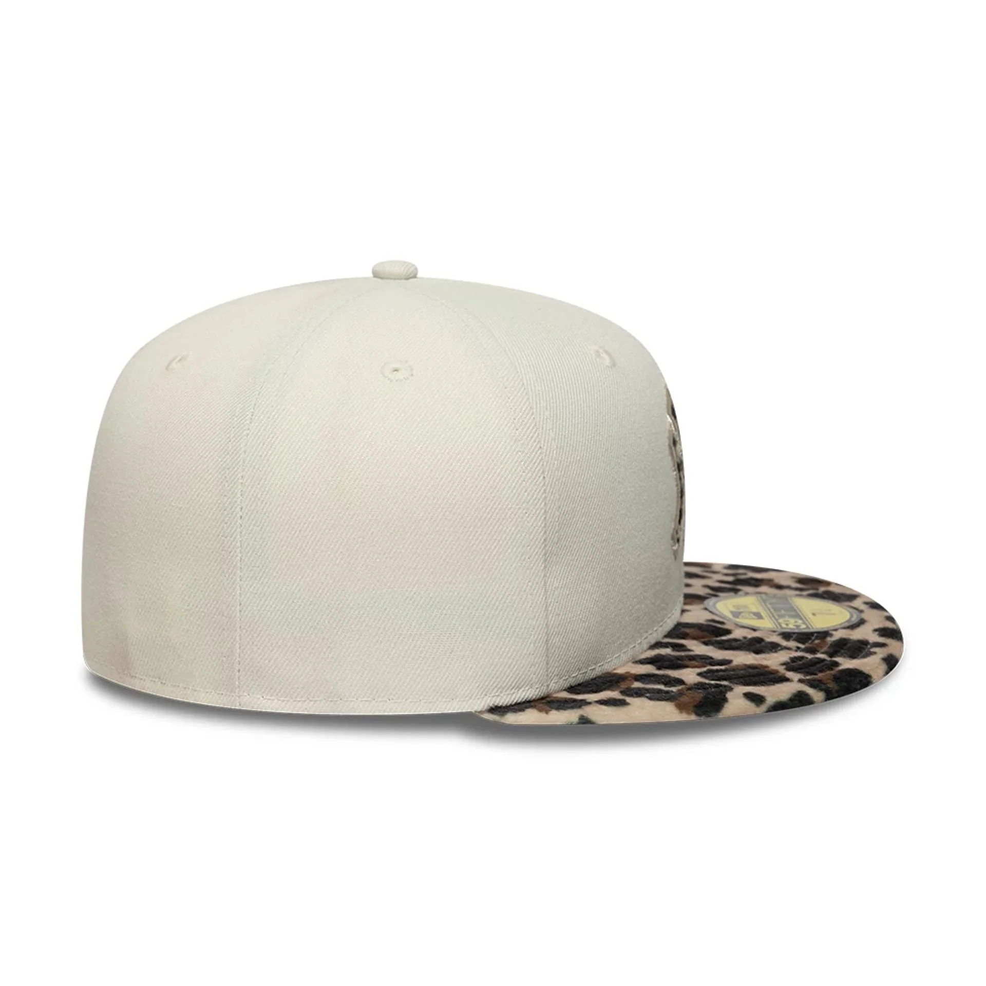 New York Yankees Animal Print Leopard Beige 59FIFTY Fitted Cap - Image 6