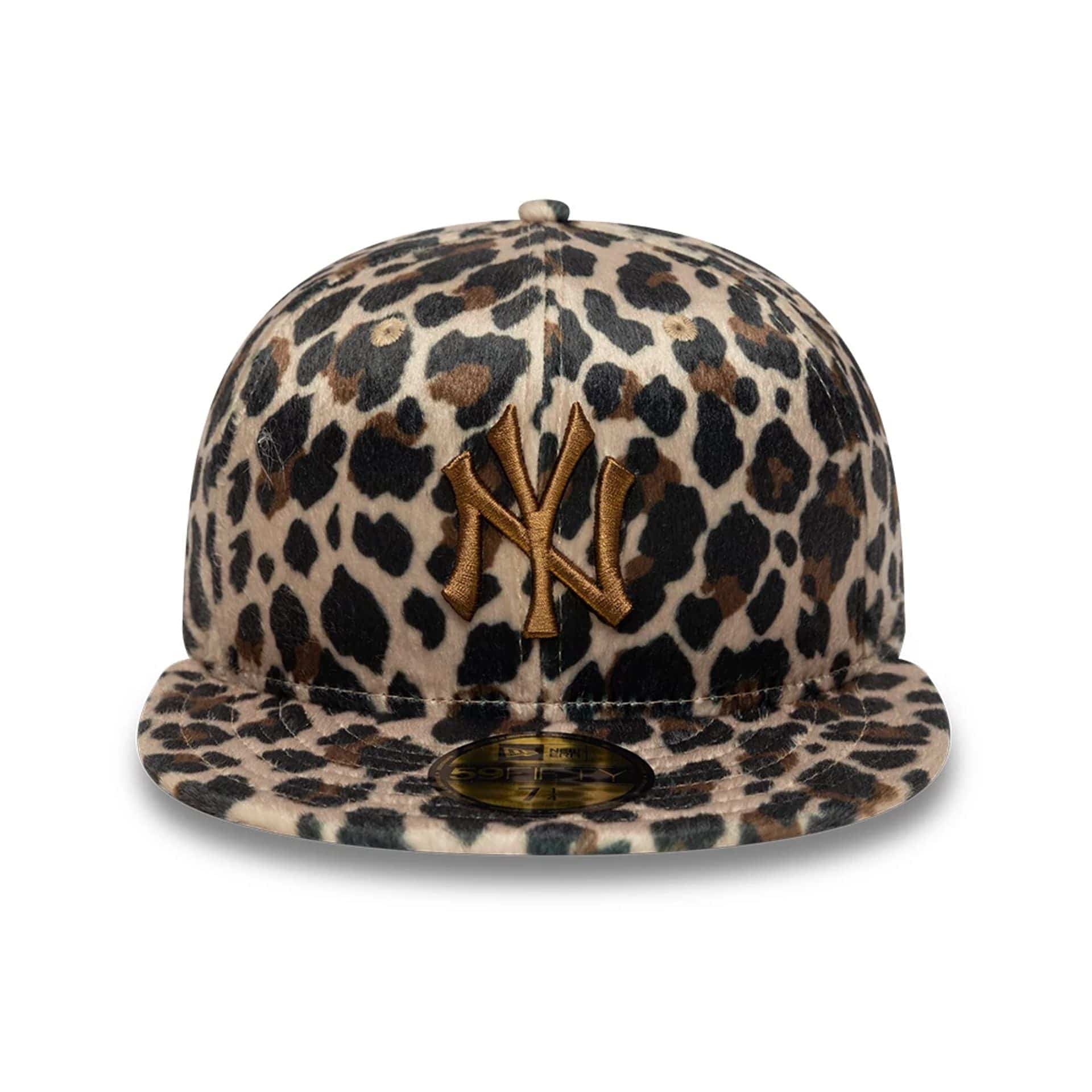 New York Yankees Animal Print Leopard Black 59FIFTY Fitted Cap - Image 3