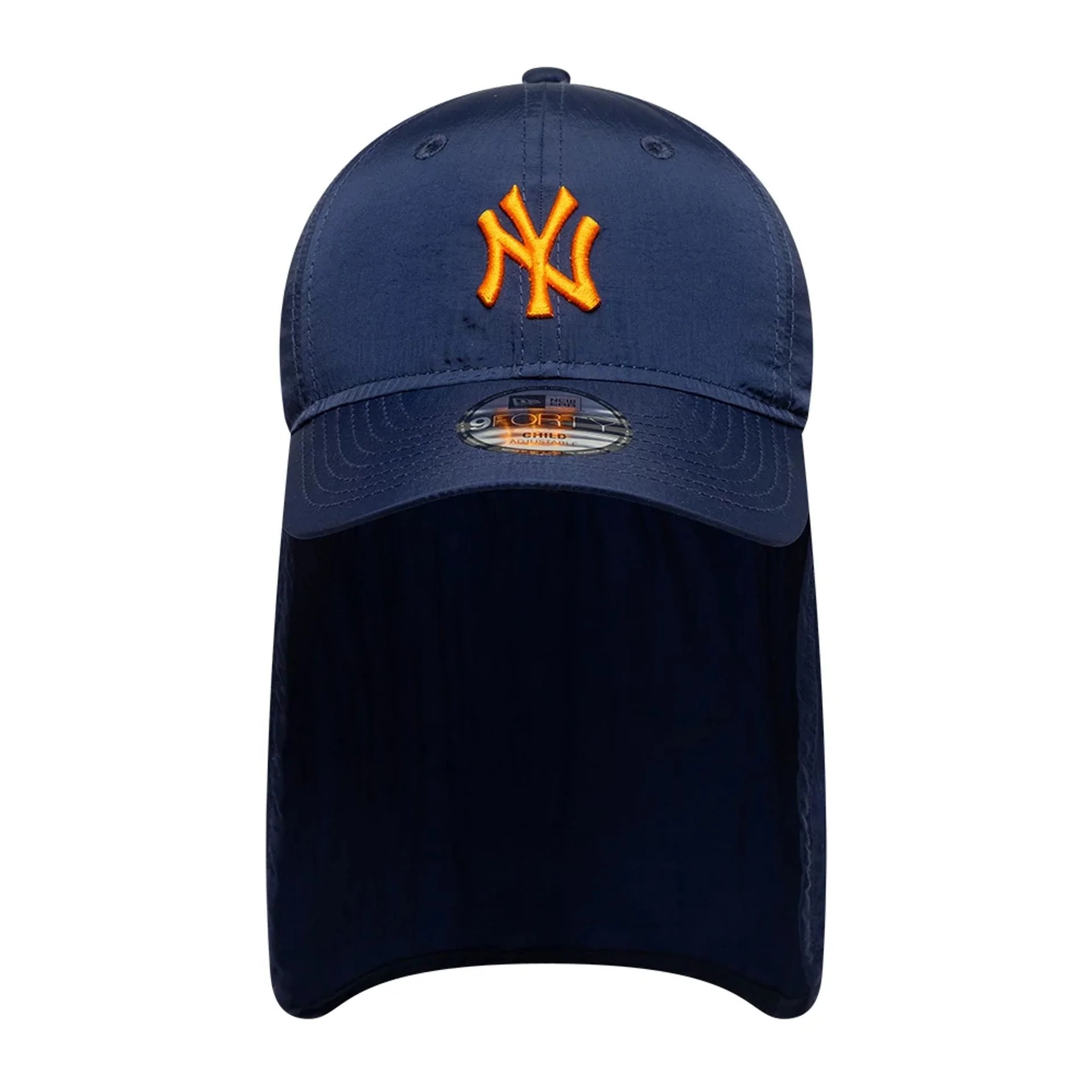 New York Yankees Child MLB Sun Shield Navy 9FORTY Adjustable Cap - Image 2