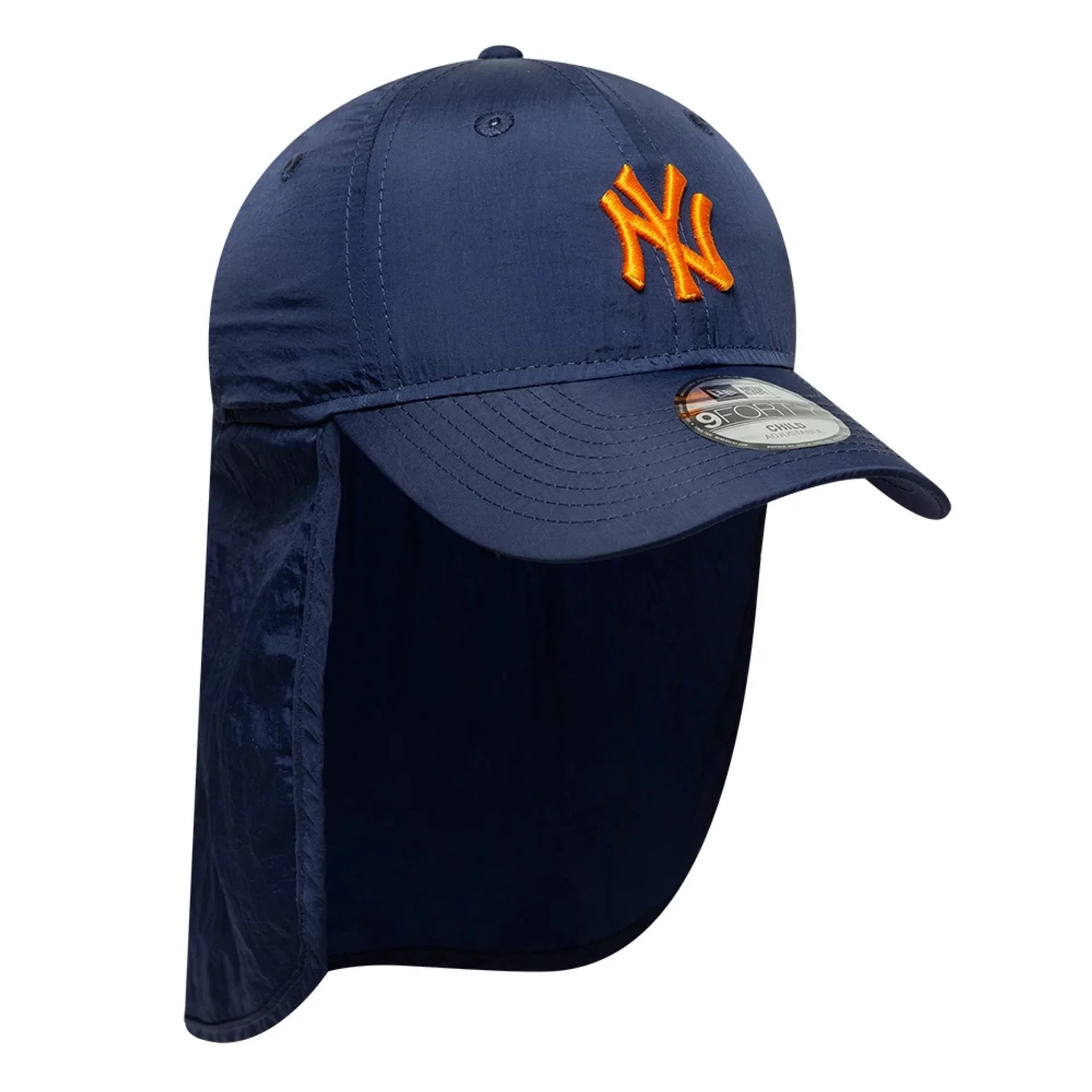New York Yankees Child MLB Sun Shield Navy 9FORTY Adjustable Cap - Image 3